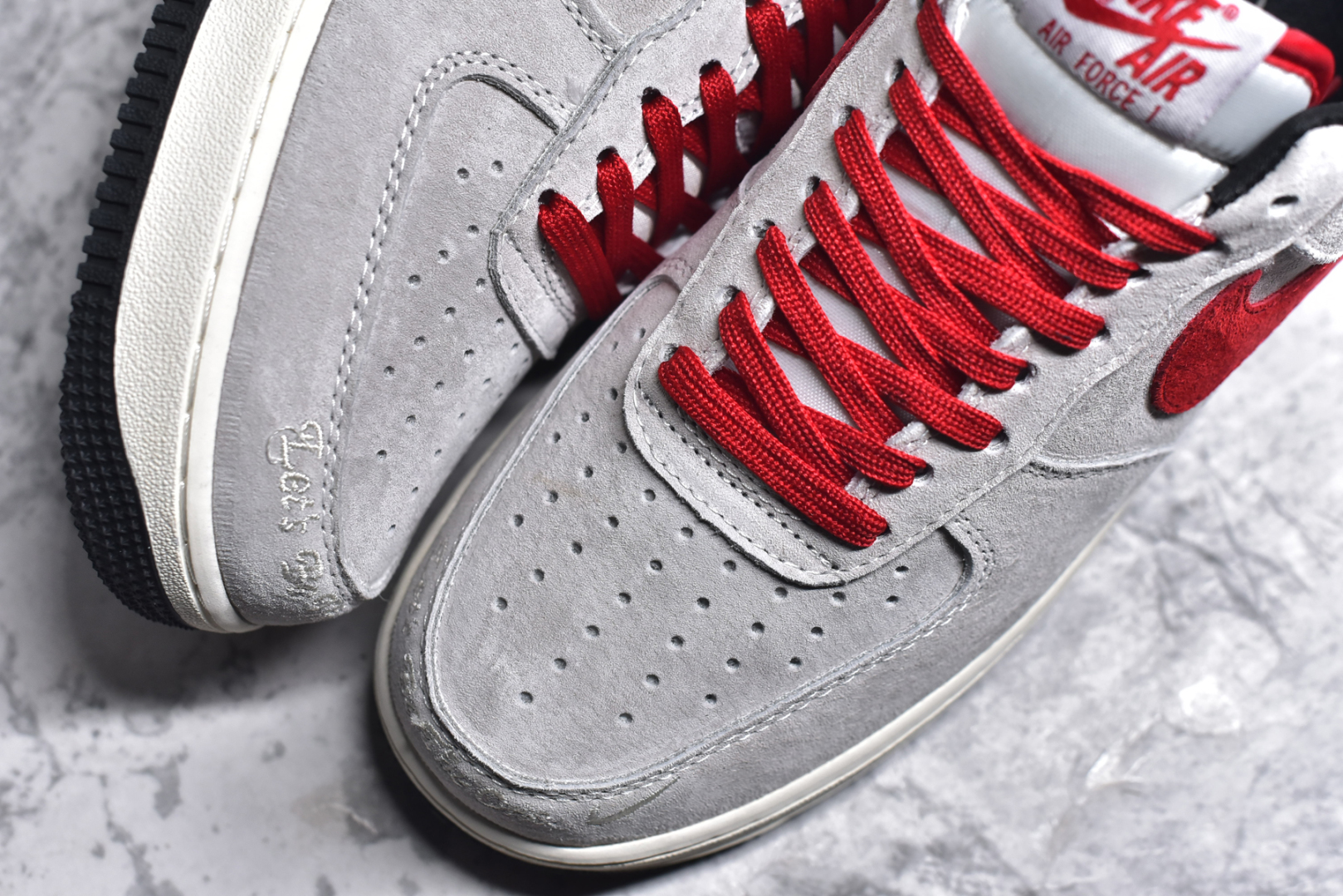 图片[8]-#NK Air Force 1\’07 Low 万圣节联名-红灰猪八 空军一号低帮休闲板鞋 KK1988-020 #原楦头原纸板 原装鞋盒 定制五金配件 内置全掌气垫 原厂鞋底 尺码：36 36.5 37.5 38 38.5 39 40 40.5 41 42 42.5 43 44 44.5 45-选品中心