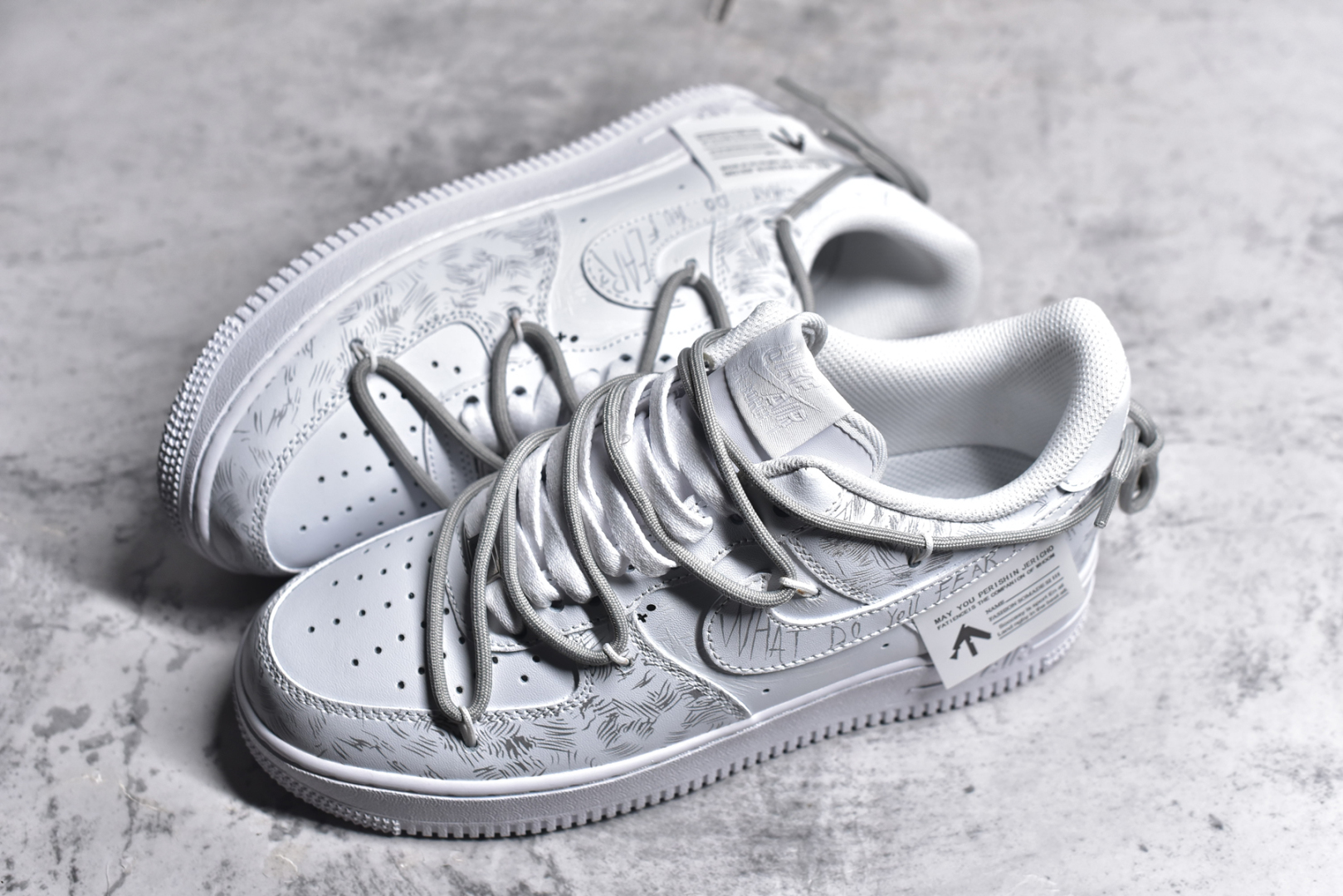 图片[7]-#NK Air Force 1\’07 Low 二次元主题 爱情宣言 空军一号绑带低帮休闲板鞋 ZH0316-034 #定制皮料 原厂3D打印 定制鞋盒 原楦原纸板 纯正空军版型 内置全掌气垫 尺码：36 36.5 37.5 38 38.5 39 40 40.5 41 42 42.5 43 44 44.5 45-选品中心