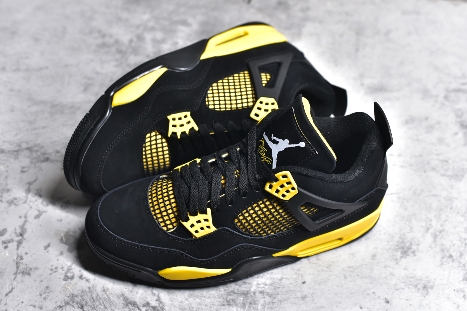 图片[7]-#NK Air Jordan 4 Retro代中帮复古休闲运动文化篮球鞋 采用原厂纳帕头层皮组合固色翻毛皮鞋面材质#TPU超Q弹网格材质#还原ZP细节#原厂流水成型工艺及拉帮注胶效果#全新底模,完美品相清洁度及喷漆效果❗货号：DH6927 017 尺码：40.5 41 42 42.5 43 44 44.5 45 46-选品中心