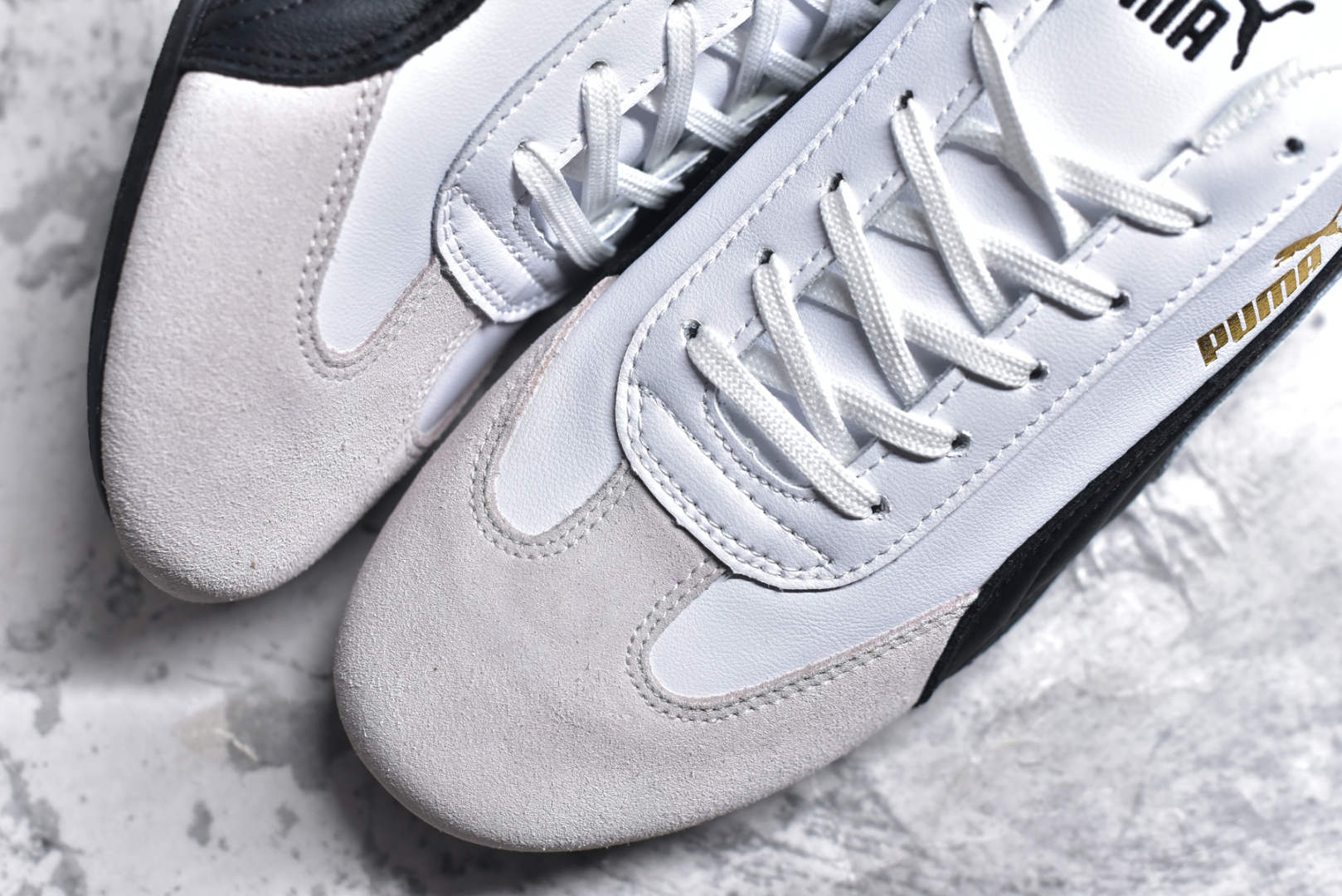 图片[8]-#彪马二代 Puma Palermo OG 复古单品 彪马 防滑耐磨低帮德训板鞋 孔眼底座和脚趾凸起由绒面革材料制成 支持侧踏时的踏步工作 脚背和侧板采用尼龙网布 即使在健身房等使用环境中也能确保透气性 像吸盘一样的设计是为了提高体育馆表面的抓地力性能 尺码： 36 36.5 37.5 38 38.5 39 40 40.5 41 42 42.5 43 44 45-选品中心