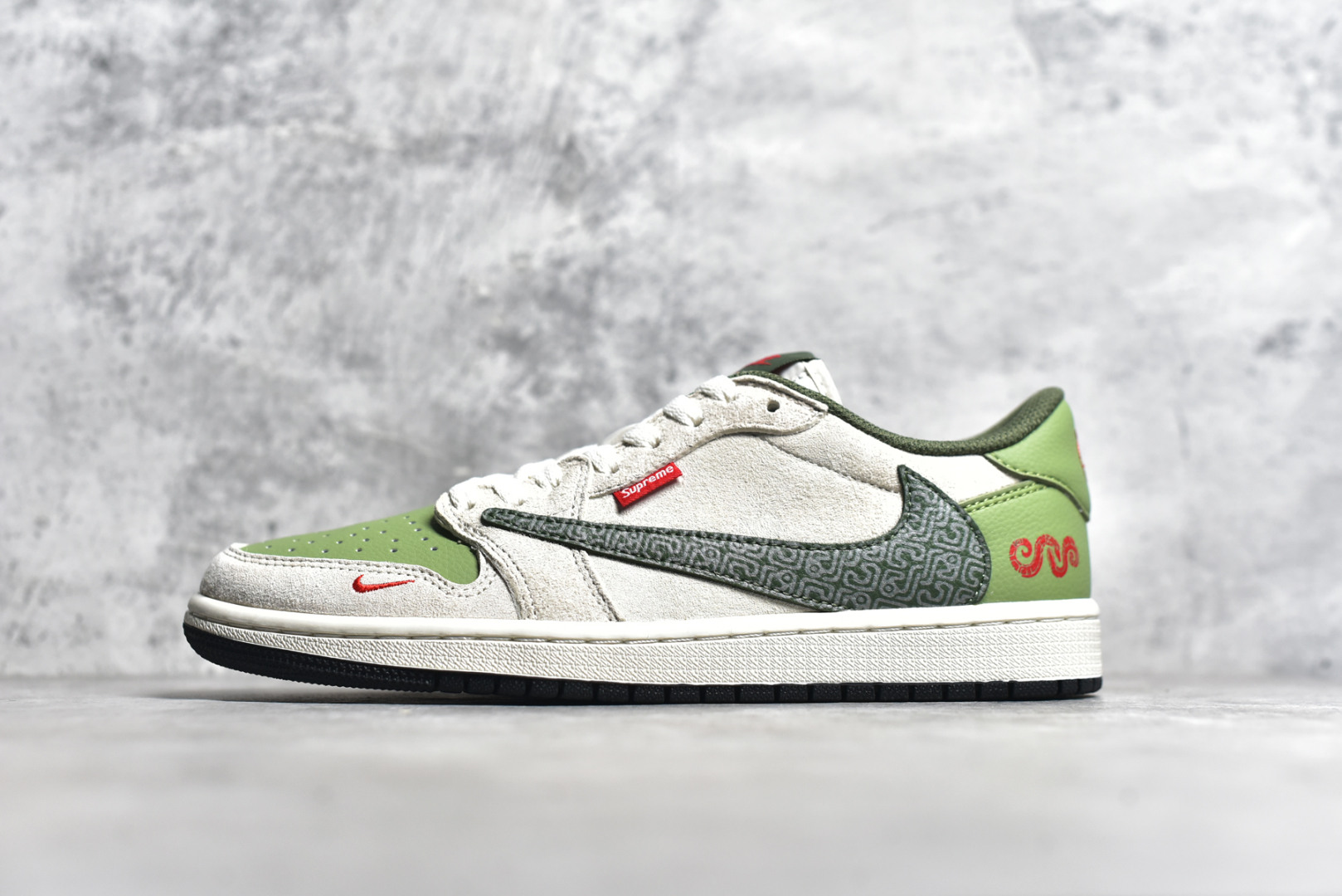 #TS x Air Jordan AJ1 Low 倒钩低帮联名定制配色 DM7866-075 原厂内置气垫魔块 A模大底 头层小牛皮 鞋舌AJ原厂专用牛津布+AJ专用反口珍珠布+原厂无杂质高弹内里海棉+特殊封边弹力鞋带 尺码：36 36.5 37.5 38 38.5 39 40 40.5 41 42 42.5 43 44 44.5 45 46 47.5-选品中心