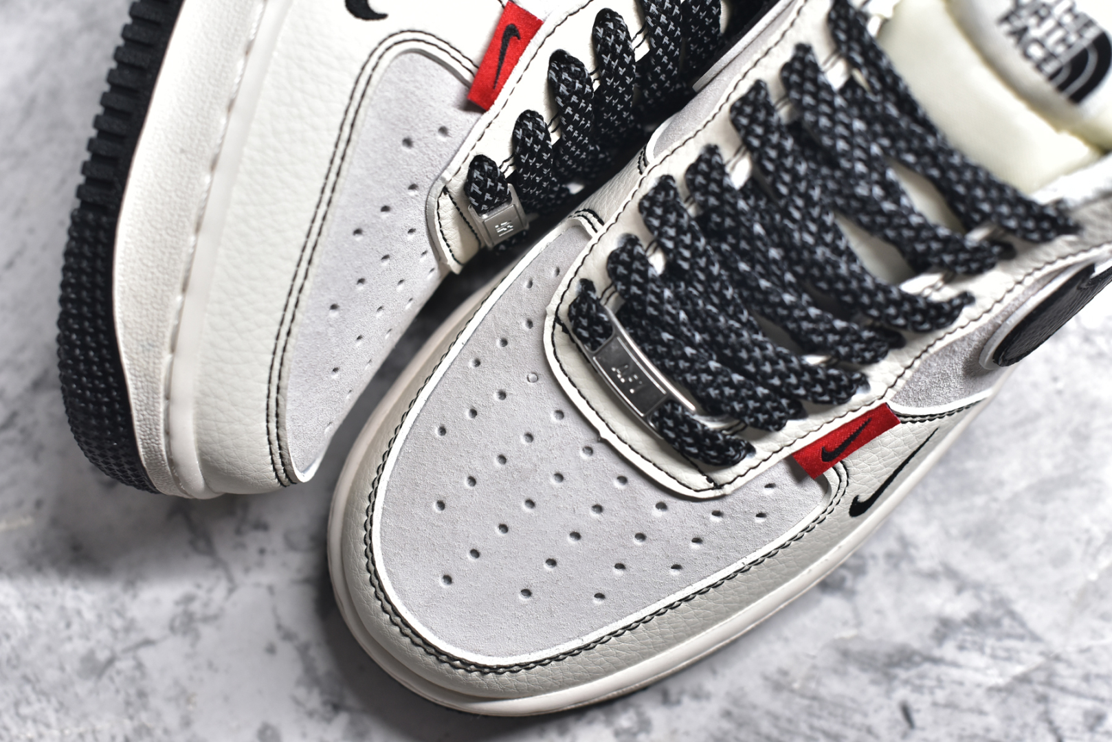 图片[8]-#NK Air Force 1\’07 Low 北面联名 米黑红标 空军一号低帮休闲板鞋 BB7518-010 #原楦头原纸板 原装鞋盒 定制五金配件 内置全掌气垫 原厂鞋底 尺码：36 36.5 37.5 38 38.5 39 40 40.5 41 42 42.5 43 44 44.5 45-选品中心