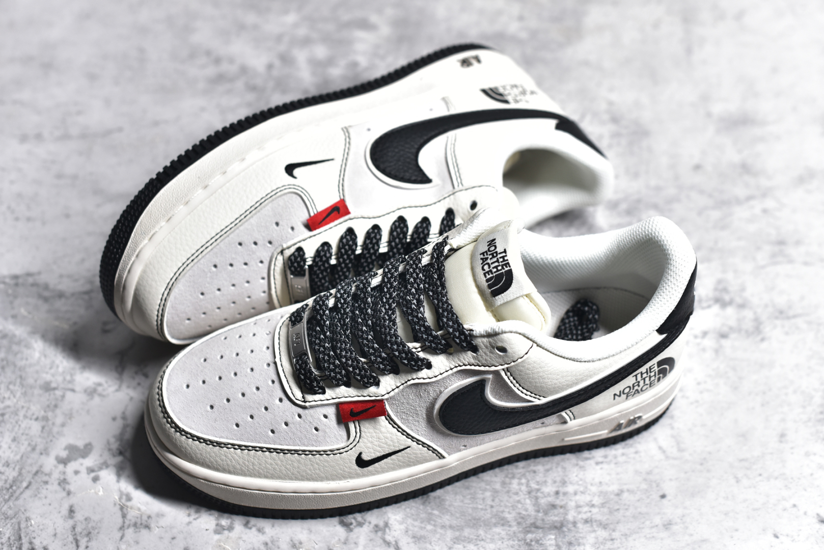 图片[7]-#NK Air Force 1\’07 Low 北面联名 米黑红标 空军一号低帮休闲板鞋 BB7518-010 #原楦头原纸板 原装鞋盒 定制五金配件 内置全掌气垫 原厂鞋底 尺码：36 36.5 37.5 38 38.5 39 40 40.5 41 42 42.5 43 44 44.5 45-选品中心