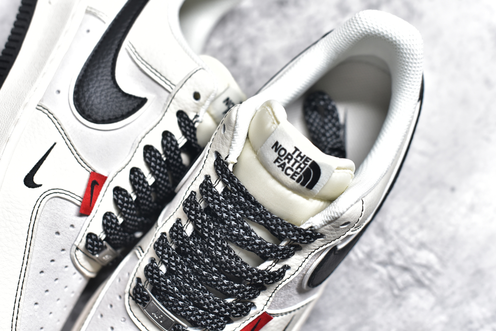 图片[9]-#NK Air Force 1\’07 Low 北面联名 米黑红标 空军一号低帮休闲板鞋 BB7518-010 #原楦头原纸板 原装鞋盒 定制五金配件 内置全掌气垫 原厂鞋底 尺码：36 36.5 37.5 38 38.5 39 40 40.5 41 42 42.5 43 44 44.5 45-选品中心