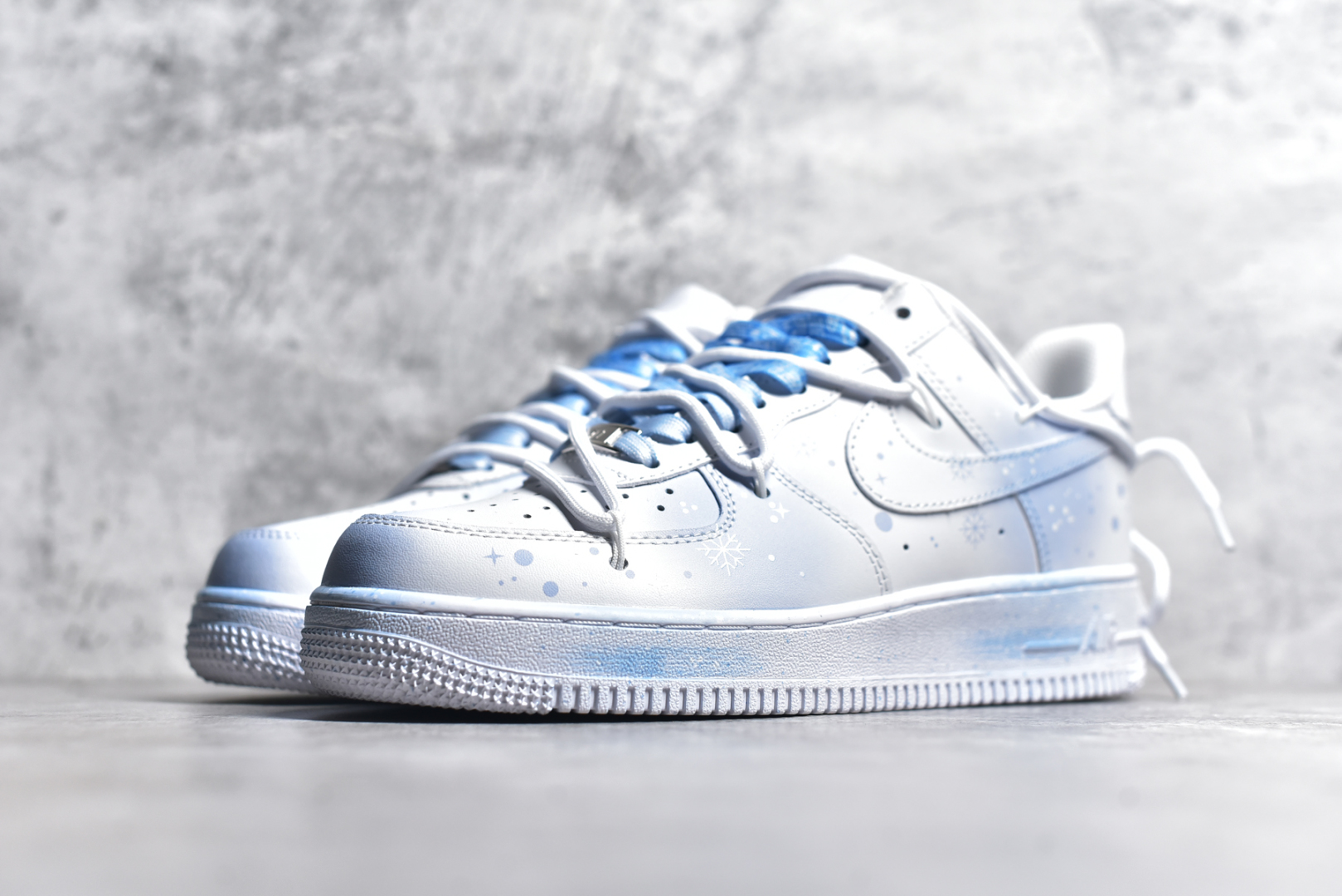 图片[2]-#NK Air Force 1\’07 Low 雪花扎染 空军一号绑带低帮休闲板鞋 ZH0316-057 #定制皮料 原厂3D打印 定制鞋盒 原楦原纸板 纯正空军版型 内置全掌气垫 尺码：36 36.5 37.5 38 38.5 39 40 40.5 41 42 42.5 43 44 44.5 45-选品中心