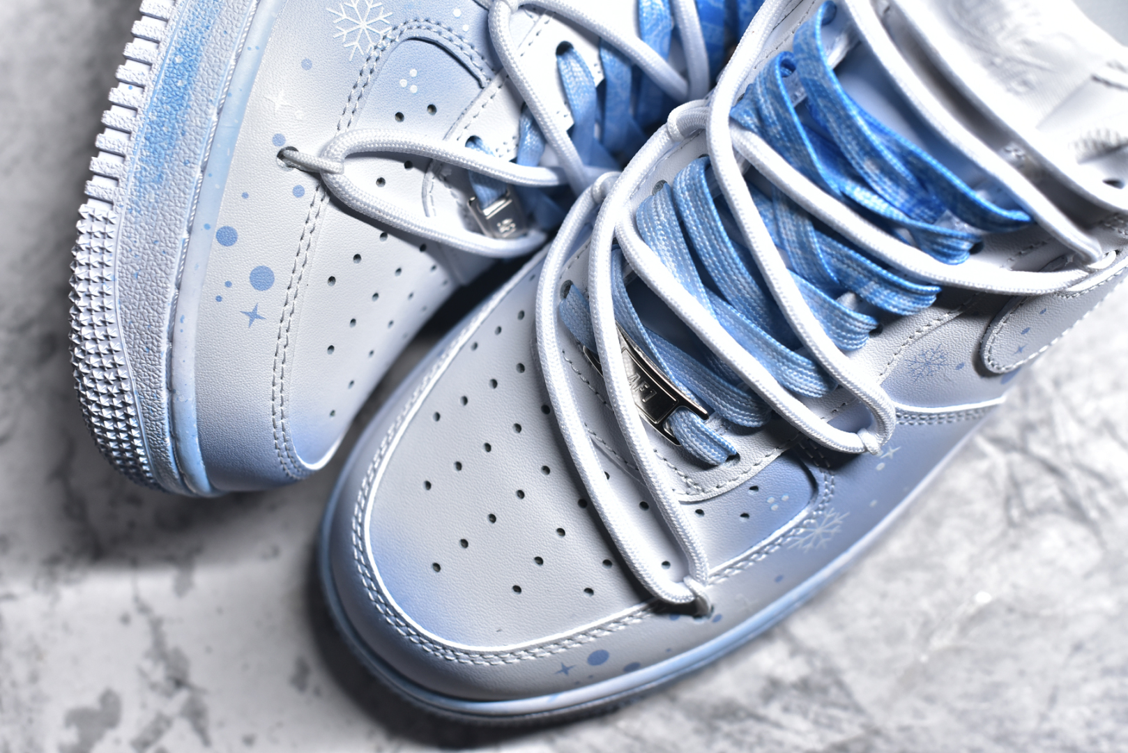 图片[8]-#NK Air Force 1\’07 Low 雪花扎染 空军一号绑带低帮休闲板鞋 ZH0316-057 #定制皮料 原厂3D打印 定制鞋盒 原楦原纸板 纯正空军版型 内置全掌气垫 尺码：36 36.5 37.5 38 38.5 39 40 40.5 41 42 42.5 43 44 44.5 45-选品中心