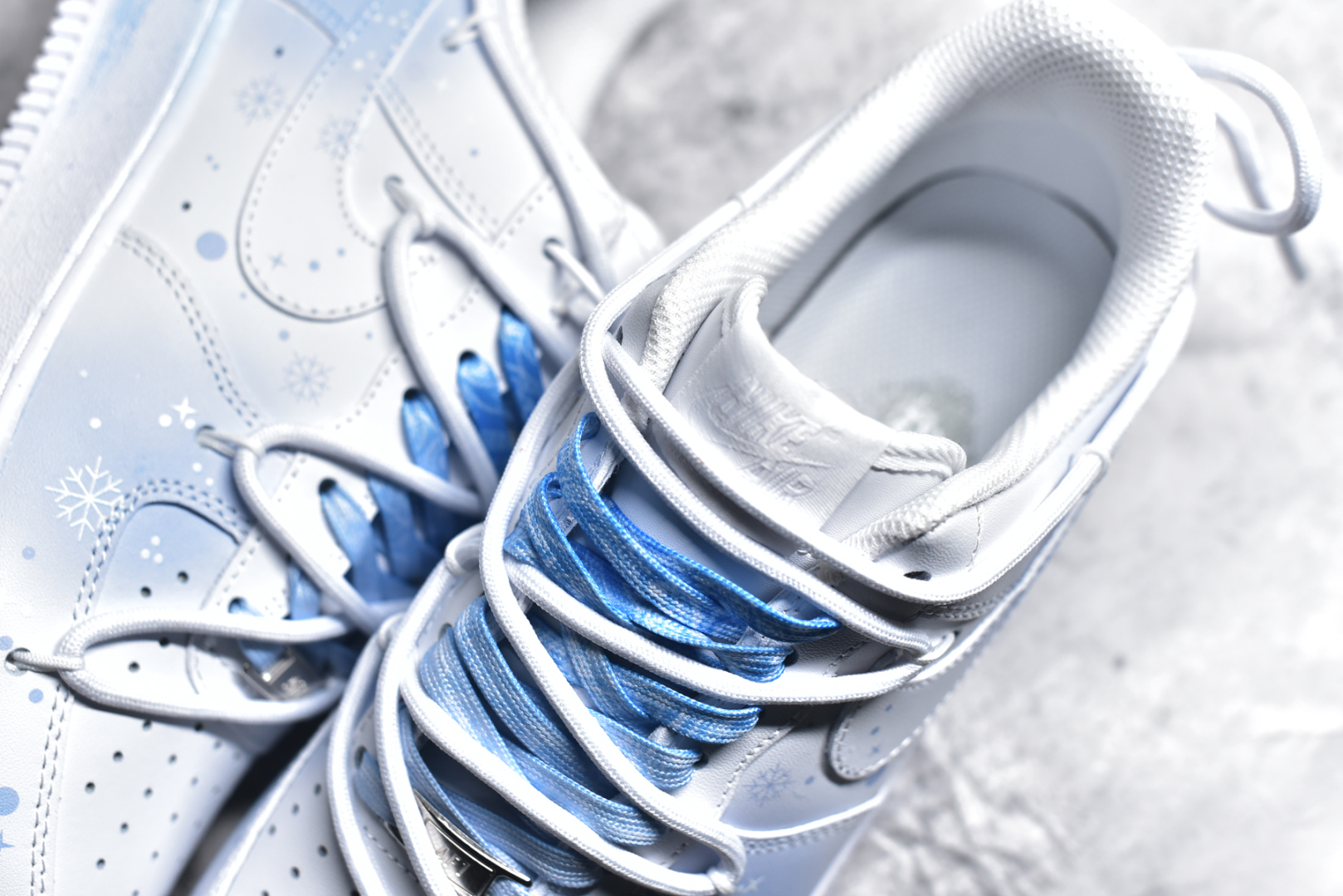 图片[9]-#NK Air Force 1\’07 Low 雪花扎染 空军一号绑带低帮休闲板鞋 ZH0316-057 #定制皮料 原厂3D打印 定制鞋盒 原楦原纸板 纯正空军版型 内置全掌气垫 尺码：36 36.5 37.5 38 38.5 39 40 40.5 41 42 42.5 43 44 44.5 45-选品中心