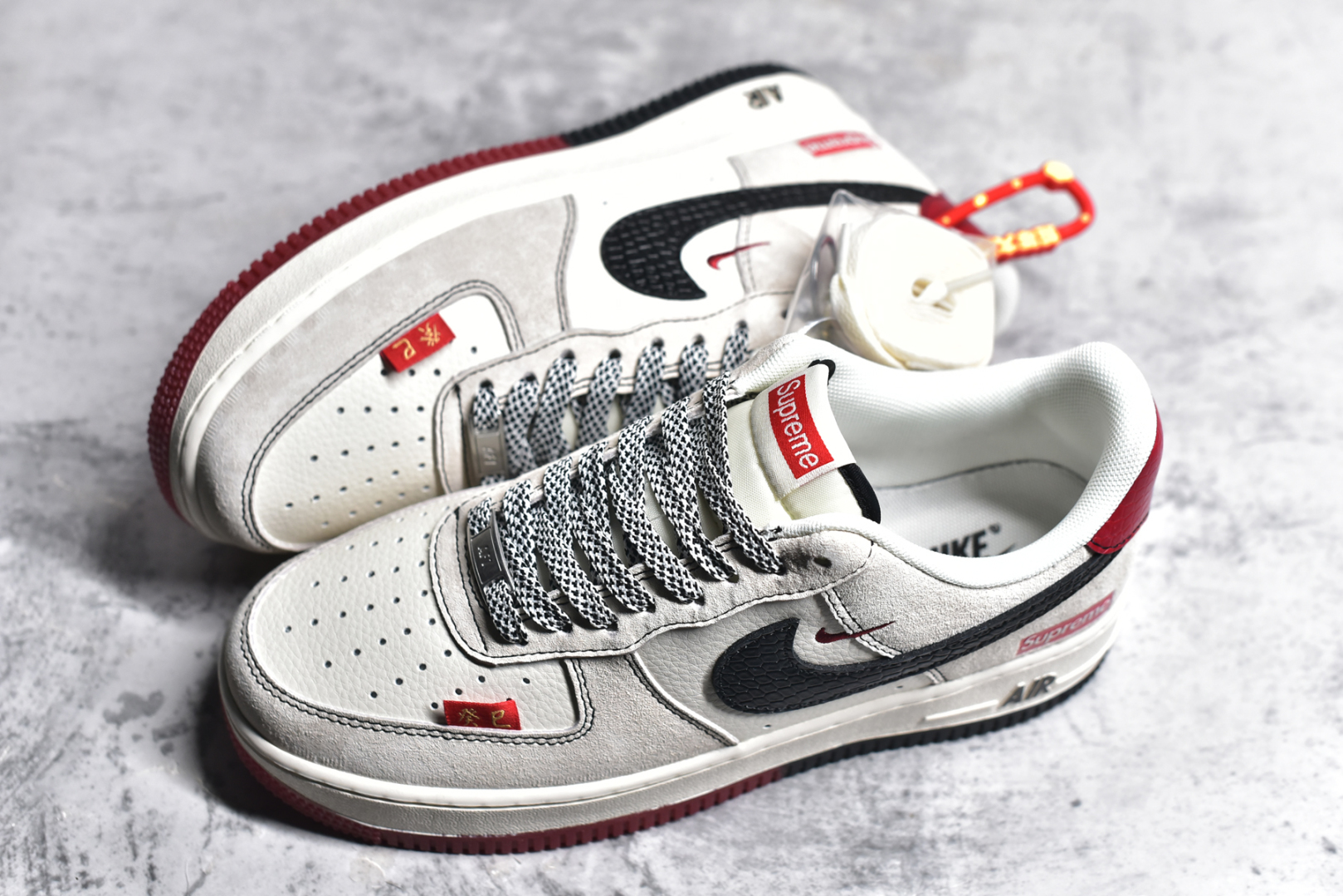 图片[7]-#NK Air Force 1\’07 Low Sup联名蛇年限定 黑蛇纹勾 空军一号低帮休闲板鞋 HH7518-033 #原楦头原纸板 原装鞋盒 定制五金配件 内置全掌气垫 原厂鞋底 尺码：36 36.5 37.5 38 38.5 39 40 40.5 41 42 42.5 43 44 44.5 45-选品中心