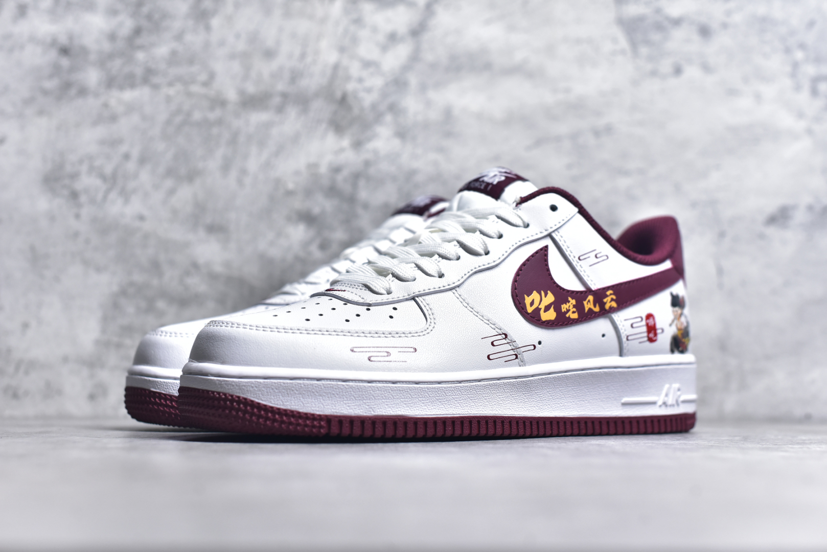 图片[2]-#Nk Air Force 1‘07 Low ”Nezha“ 二次元手绘涂鸦 叱咤风云 空军一号 低帮休闲板鞋 FV5988-105 #定制皮料 原厂3D打印 定制鞋盒 原楦原纸板 纯正空军版型 内置全掌气垫 尺码：36 36.5 37.5 38 38.5 39 40 40.5 41 42 42.5 43 44 44.5 45-选品中心