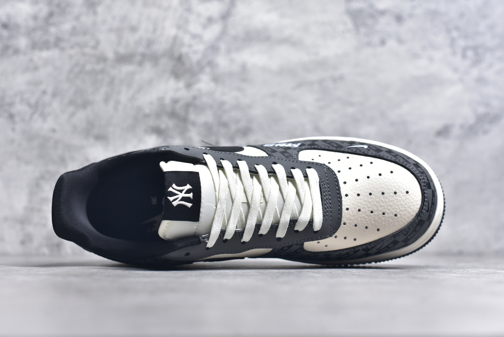 图片[4]-#Nk Air Force 1\’07 Low MLB联名 暗格米灰 空军一号低帮休闲板鞋 DF0188-038 #原楦头原纸板 原装鞋盒 定制五金配件 内置全掌气垫 原厂鞋底 尺码：36 36.5 37.5 38 38.5 39 40 40.5 41 42 42.5 43 44 44.5 45 9.D4-选品中心