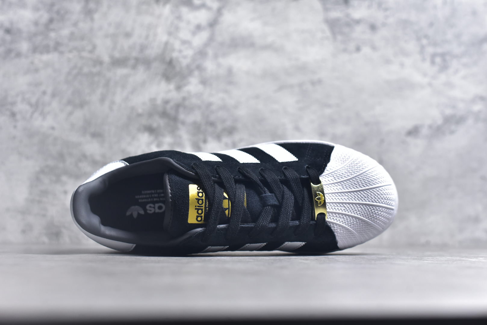 图片[4]-#阿迪达斯/三叶草Adidas Originals Superstar XLG 贝壳头系列低帮厚底松糕经典百搭休闲运动板鞋“皮革黑金LOGO”ID4657 尺码：39⅓ 40 40⅔ 41⅓ 42 42⅔ 43⅓ 44 45-选品中心