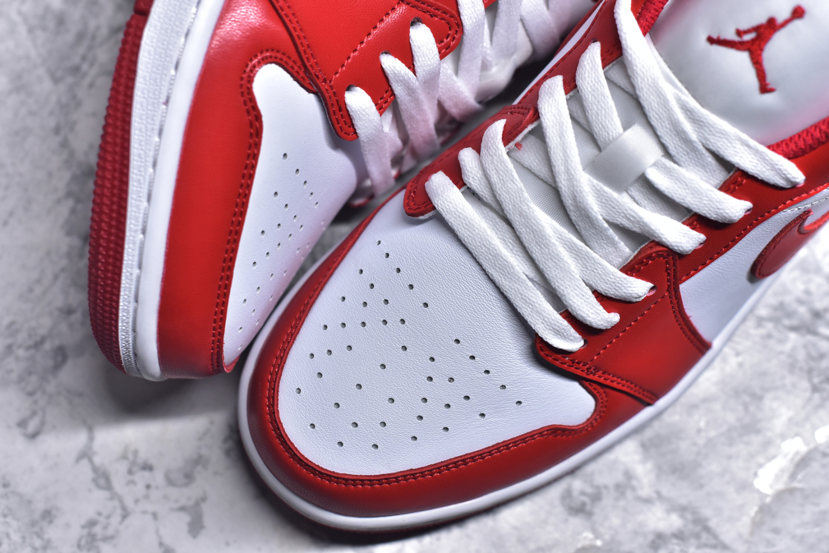 图片[8]-#Air Jordan 1 Low AJ1 乔1 白红配色 低帮文化休闲板鞋 货号： 553558-166 c9 尺码：36 36.5 37.5 38 38.5 39 40 40.5 41 42 42.5 43 44 44.5 45 46-选品中心