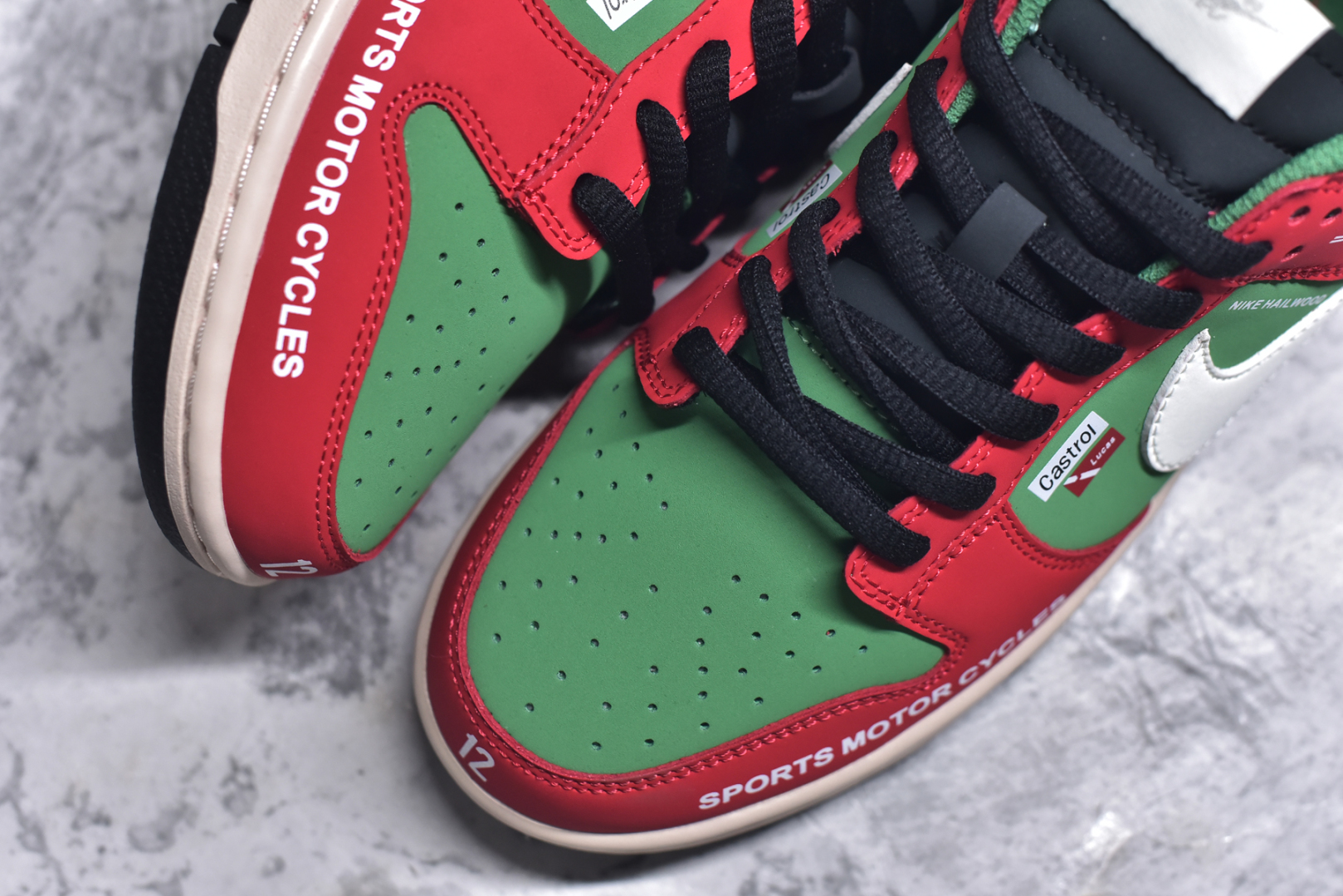 图片[8]-#Nike SB Dunk Low 赛车红绿配色 周年高端定制 低帮休闲板鞋 MU0232-361 #定制鞋盒 大厂纯原品质出货 超高清洁度 皮料切割干净无任何毛边 细节完美 尺码：36 36.5 37.5 38 36.5 39 40 40.5 41 42 42.5 43 44 44.5 45 9.E5-选品中心