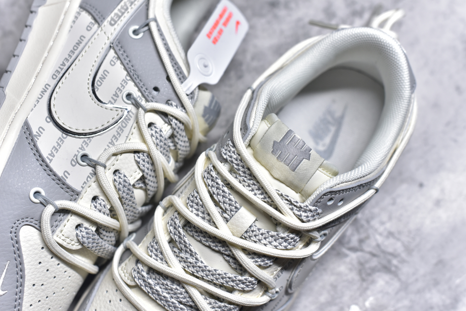 图片[9]-#Nike SB Dunk Low UN系列 绑带字幕白勾 周年高端定制 低帮休闲板鞋 DM6868-079 #定制鞋盒 大厂纯原品质出货 超高清洁度 皮料切割干净无任何毛边 细节完美 尺码：36 36.5 37.5 38 36.5 39 40 40.5 41 42 42.5 43 44 44.5 45 9.E5-选品中心