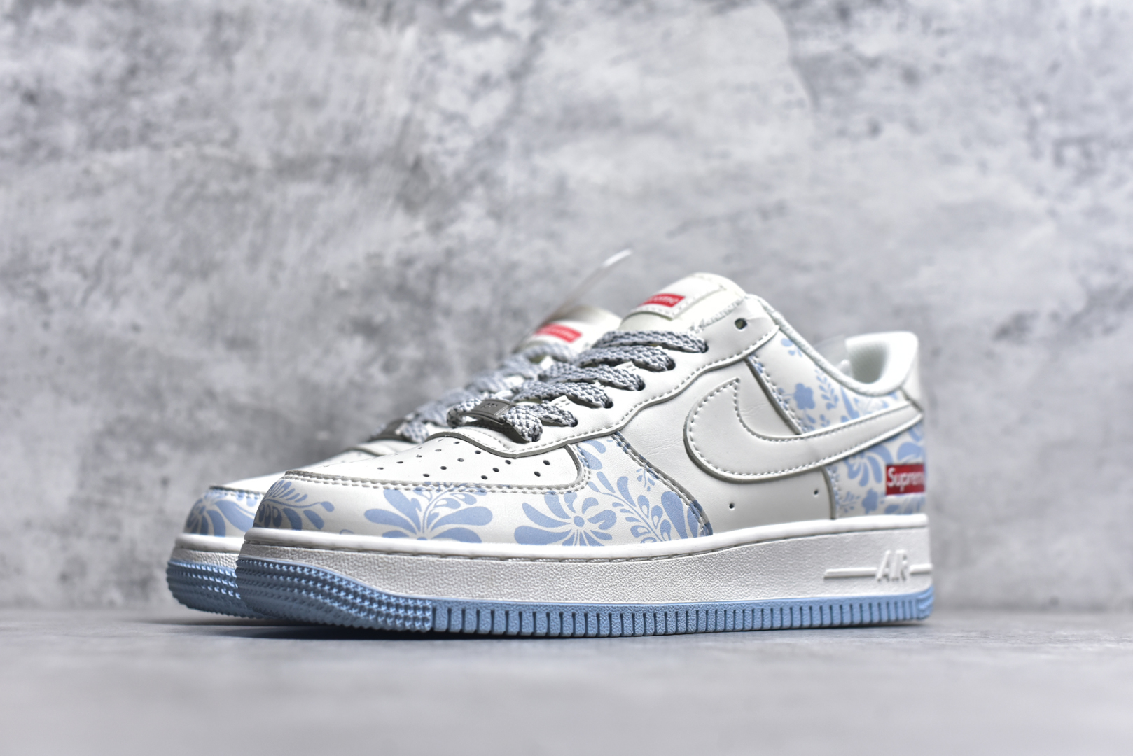 图片[2]-#Nike Air Force 1\’07 Low Supreme联名 青花 空军一号低帮休闲板鞋 XX3168-137 #原楦头原纸板 原装鞋盒 定制五金配件 内置全掌气垫 原厂鞋底 尺码：36 36.5 37.5 38 38.5 39 40 40.5 41 42 42.5 43 44 44.5 45 9.D4-选品中心