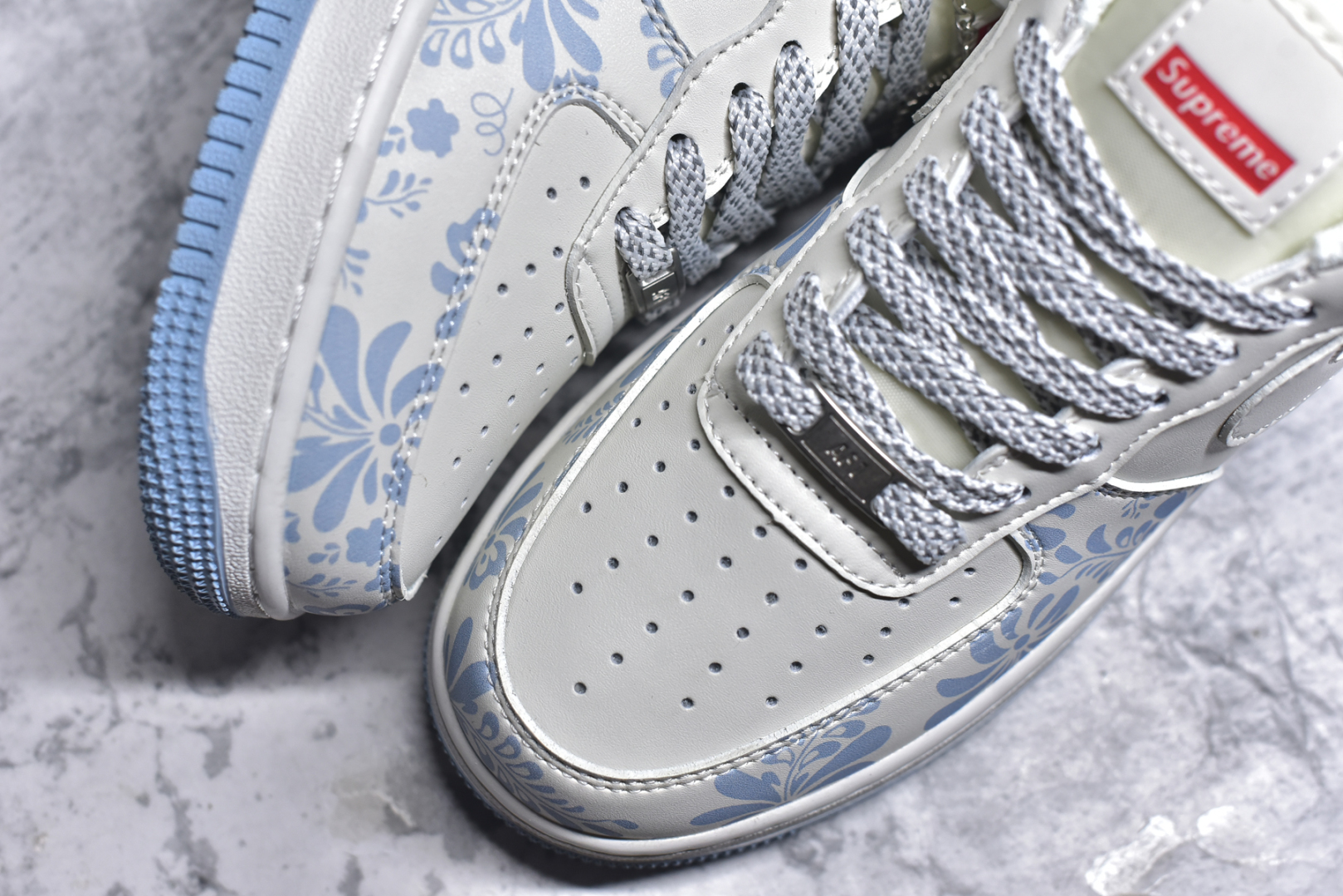 图片[8]-#Nike Air Force 1\’07 Low Supreme联名 青花 空军一号低帮休闲板鞋 XX3168-137 #原楦头原纸板 原装鞋盒 定制五金配件 内置全掌气垫 原厂鞋底 尺码：36 36.5 37.5 38 38.5 39 40 40.5 41 42 42.5 43 44 44.5 45 9.D4-选品中心