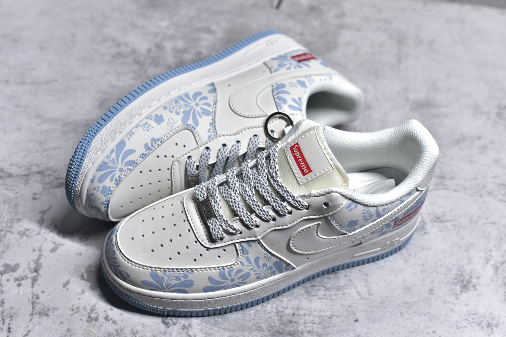 图片[7]-#Nike Air Force 1\’07 Low Supreme联名 青花 空军一号低帮休闲板鞋 XX3168-137 #原楦头原纸板 原装鞋盒 定制五金配件 内置全掌气垫 原厂鞋底 尺码：36 36.5 37.5 38 38.5 39 40 40.5 41 42 42.5 43 44 44.5 45 9.D4-选品中心