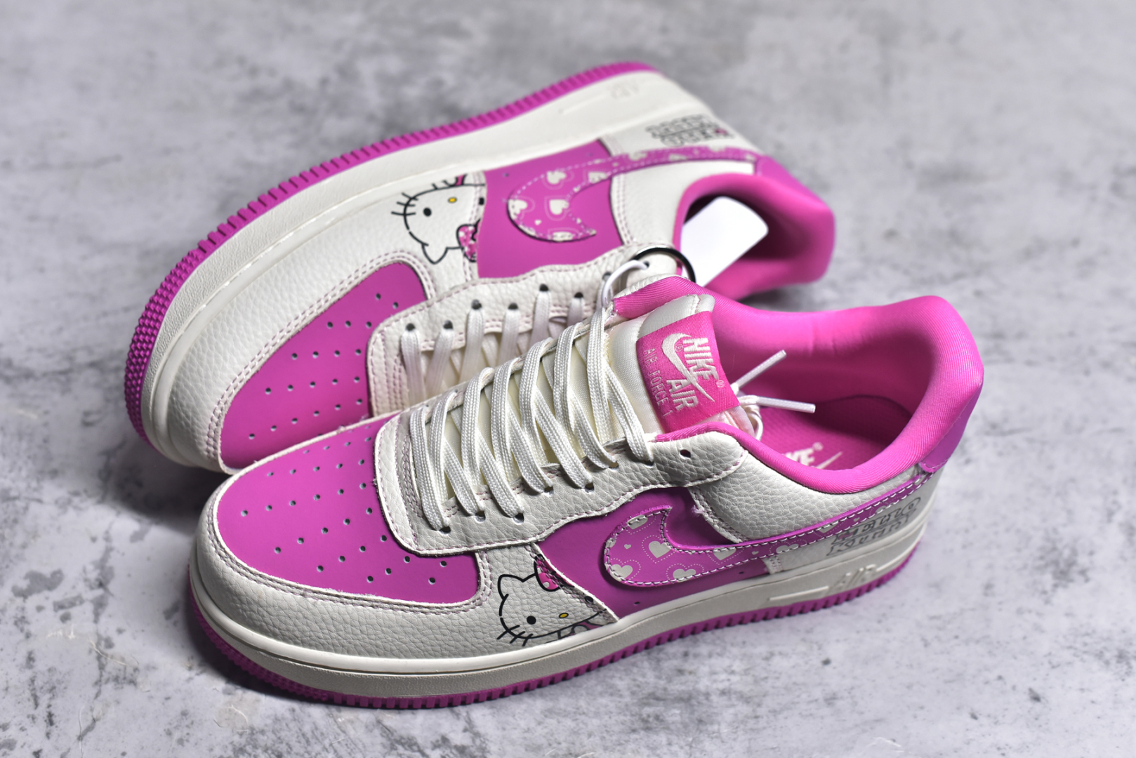 图片[7]-#Nike Air Force 1\’07 Low 卡通猫联名 粉色卡通猫 空军一号低帮休闲板鞋 KK1988-082 #原楦头原纸板 原装鞋盒 定制五金配件 内置全掌气垫 原厂鞋底 尺码：36 36.5 37.5 38 38.5 39 40 40.5 41 42 42.5 43 44 44.5 45 9.D4-选品中心