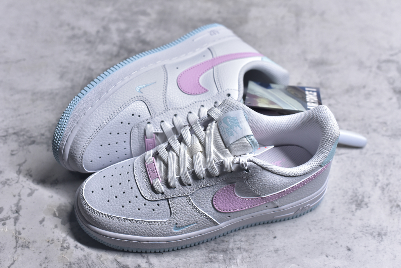 图片[7]-#Nike Air Force 1 07 low空军一号板鞋 白粉 原楦头原纸板 打造纯正空军版型#专注外贸渠道 全掌内置蜂窝气垫 #原盒配件 原厂中底钢印、拉帮完美 货号：IH0640-161 尺码：36-45-选品中心