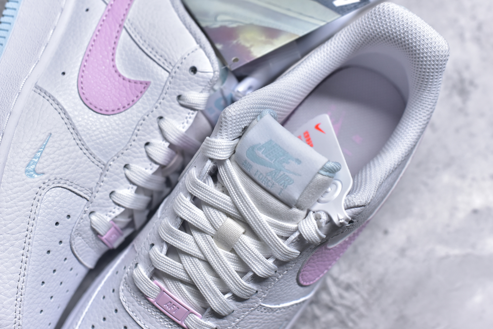 图片[9]-#Nike Air Force 1 07 low空军一号板鞋 白粉 原楦头原纸板 打造纯正空军版型#专注外贸渠道 全掌内置蜂窝气垫 #原盒配件 原厂中底钢印、拉帮完美 货号：IH0640-161 尺码：36-45-选品中心