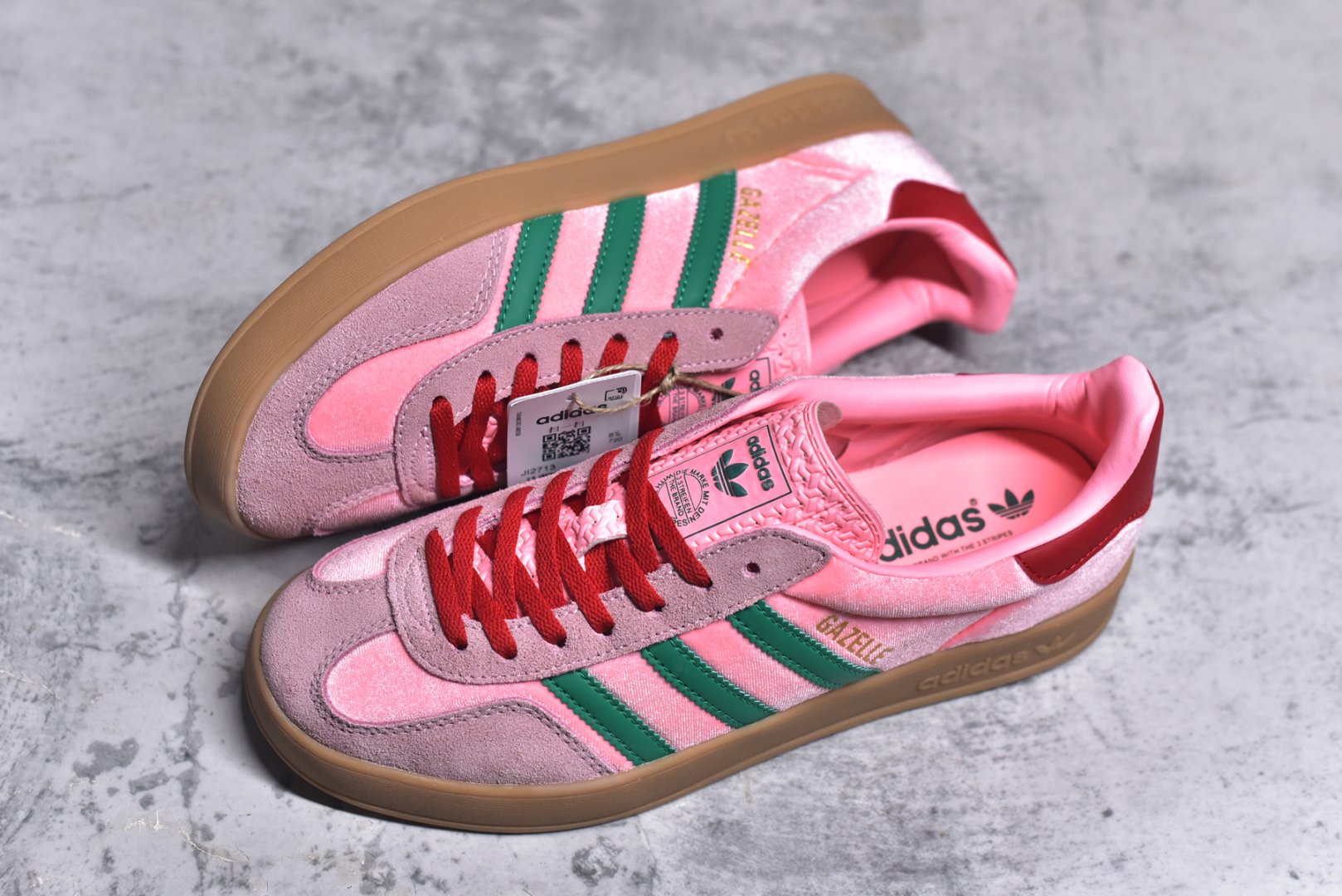 图片[7]-#AD Gazelle Indoor Trainers 羚羊内训系列低帮复古百搭休闲运动德训风板鞋 JI2713 90年代经典的复刻版！自60年代以足球训练鞋面世以来,Gazelle就以其经典设计席卷全球。1991年版本的复刻,再造经典Gazelle。采用皮革打造,搭配浊色细节,让这款经典更加简约。尺码：35.5-45-选品中心