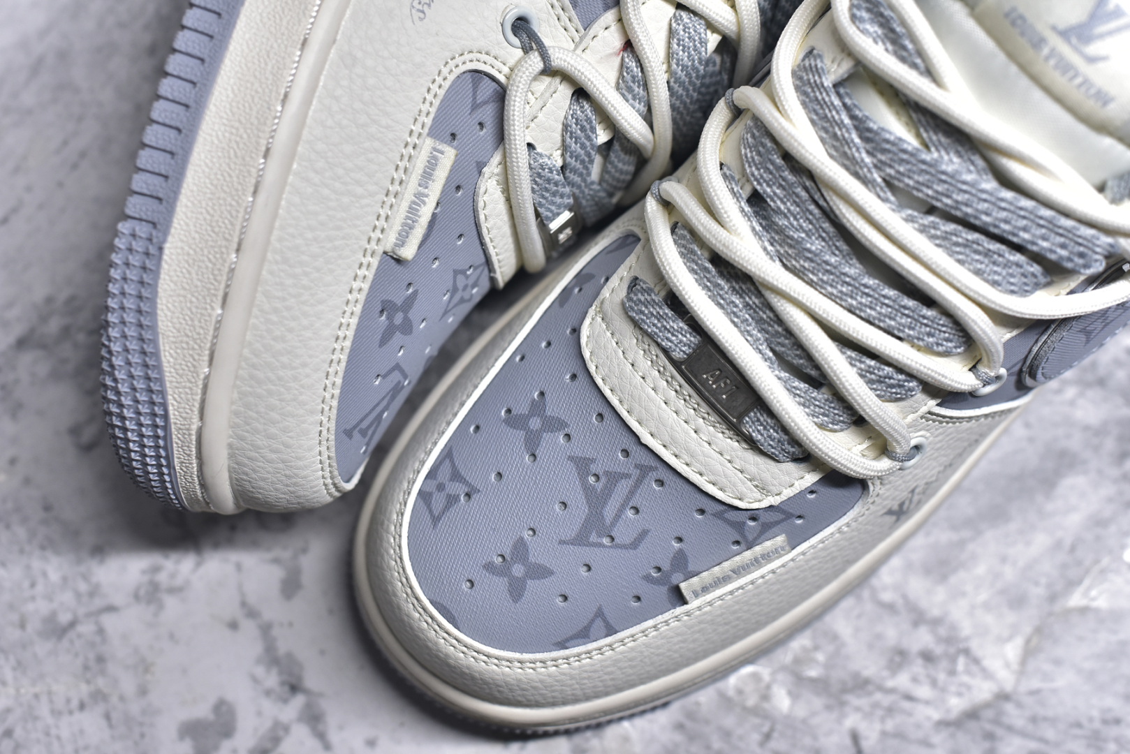 图片[8]-#Nike Air Force 1\’07 Low LV联名 灰印花抽绳 空军一号低帮休闲板鞋 DM6868-062 #原楦头原纸板 原装鞋盒 定制五金配件 内置全掌气垫 原厂鞋底 尺码：36 36.5 37.5 38 38.5 39 40 40.5 41 42 42.5 43 44 44.5 45 9.D4-选品中心