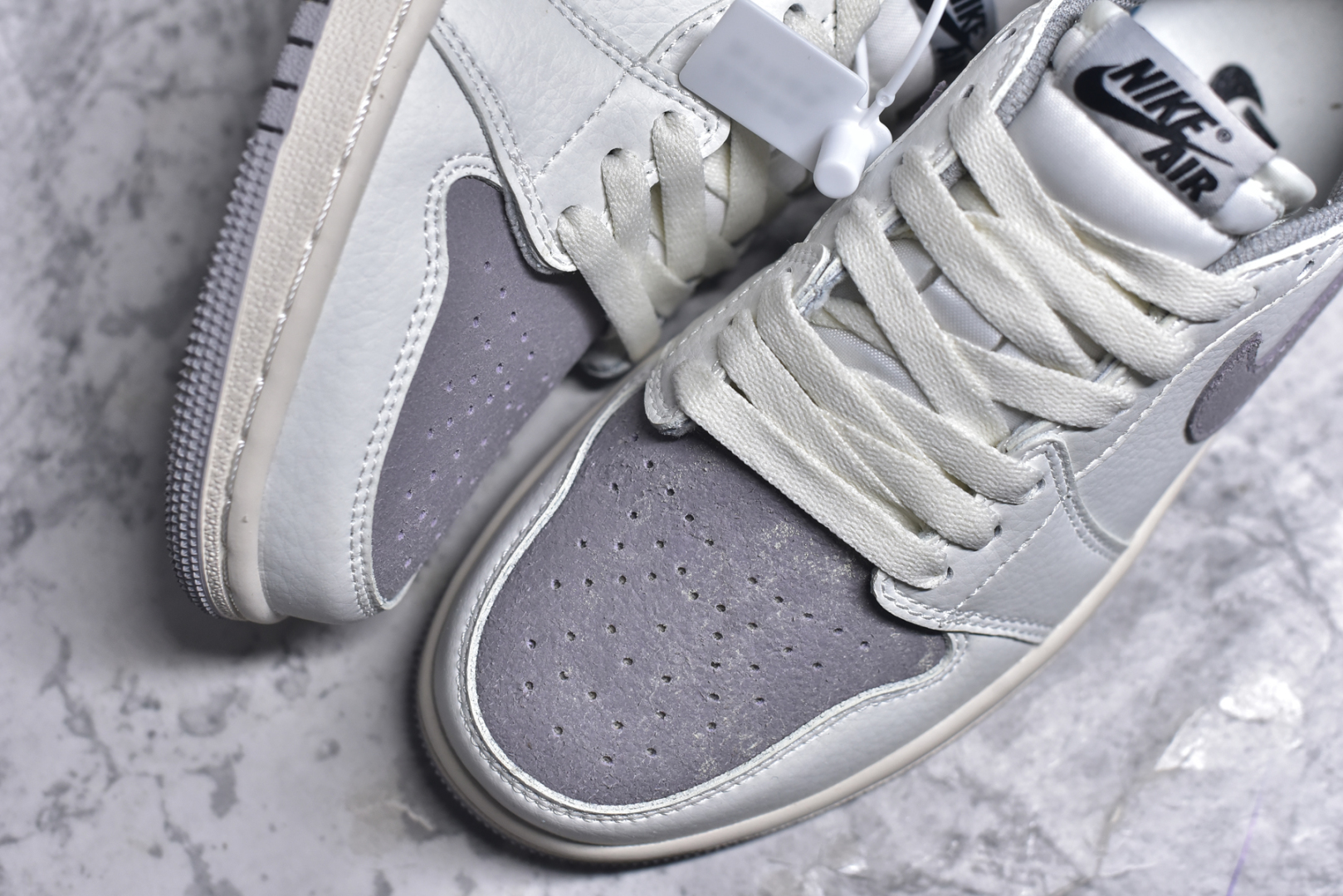图片[8]-#Air Jordan 1 低帮 复古篮球鞋 纯原大厂出品 极力推荐 定制鞋盒 大厂纯原品质出货 超高清洁度 皮料切割干净无任何毛边 细节完美 货号：553558 066 编码：23 尺码：36-46-选品中心