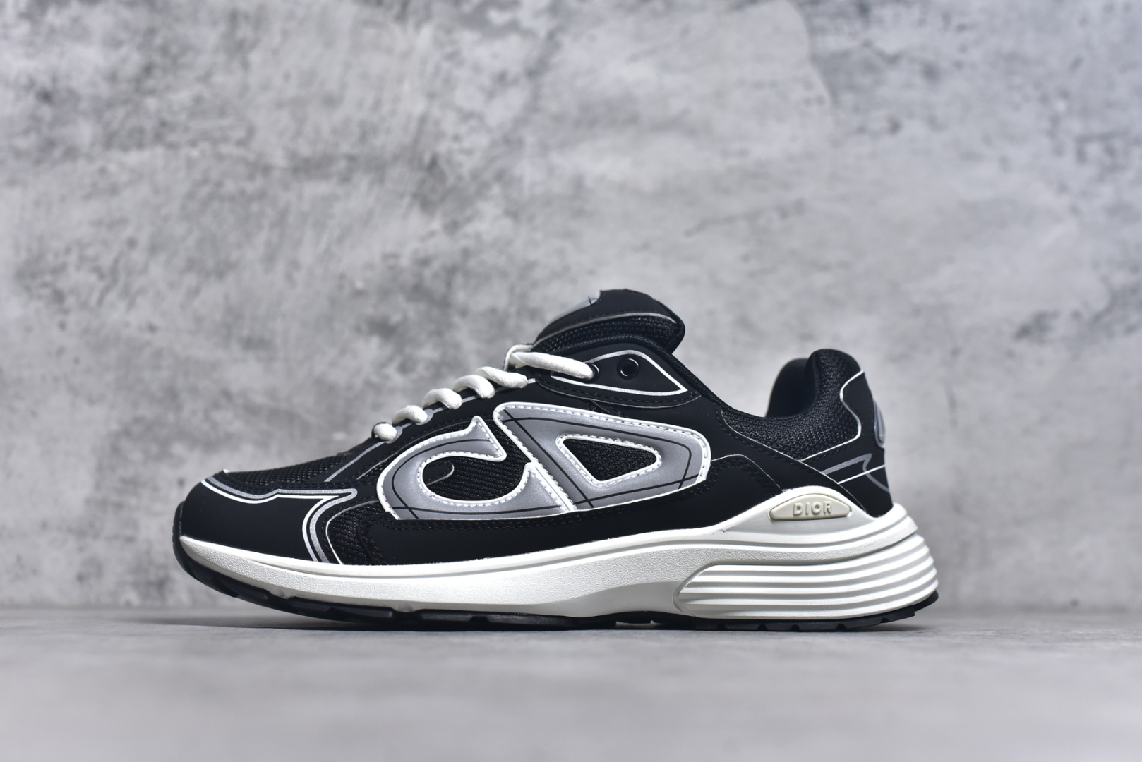 #法国高奢时装品牌·迪奥/Dior B30 Low-Top Sneaker B30系列低帮经典老爹风系带复古休闲运动慢跑鞋“皮革浅灰白” DIO-R B30 黑咖色 3SN279ZMB-H969 尺码：36-45-选品中心