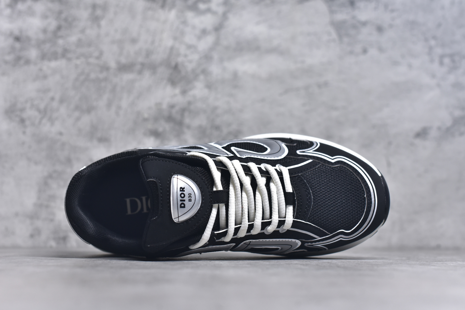 图片[4]-#法国高奢时装品牌·迪奥/Dior B30 Low-Top Sneaker B30系列低帮经典老爹风系带复古休闲运动慢跑鞋“皮革浅灰白” DIO-R B30 黑咖色 3SN279ZMB-H969 尺码：36-45-选品中心