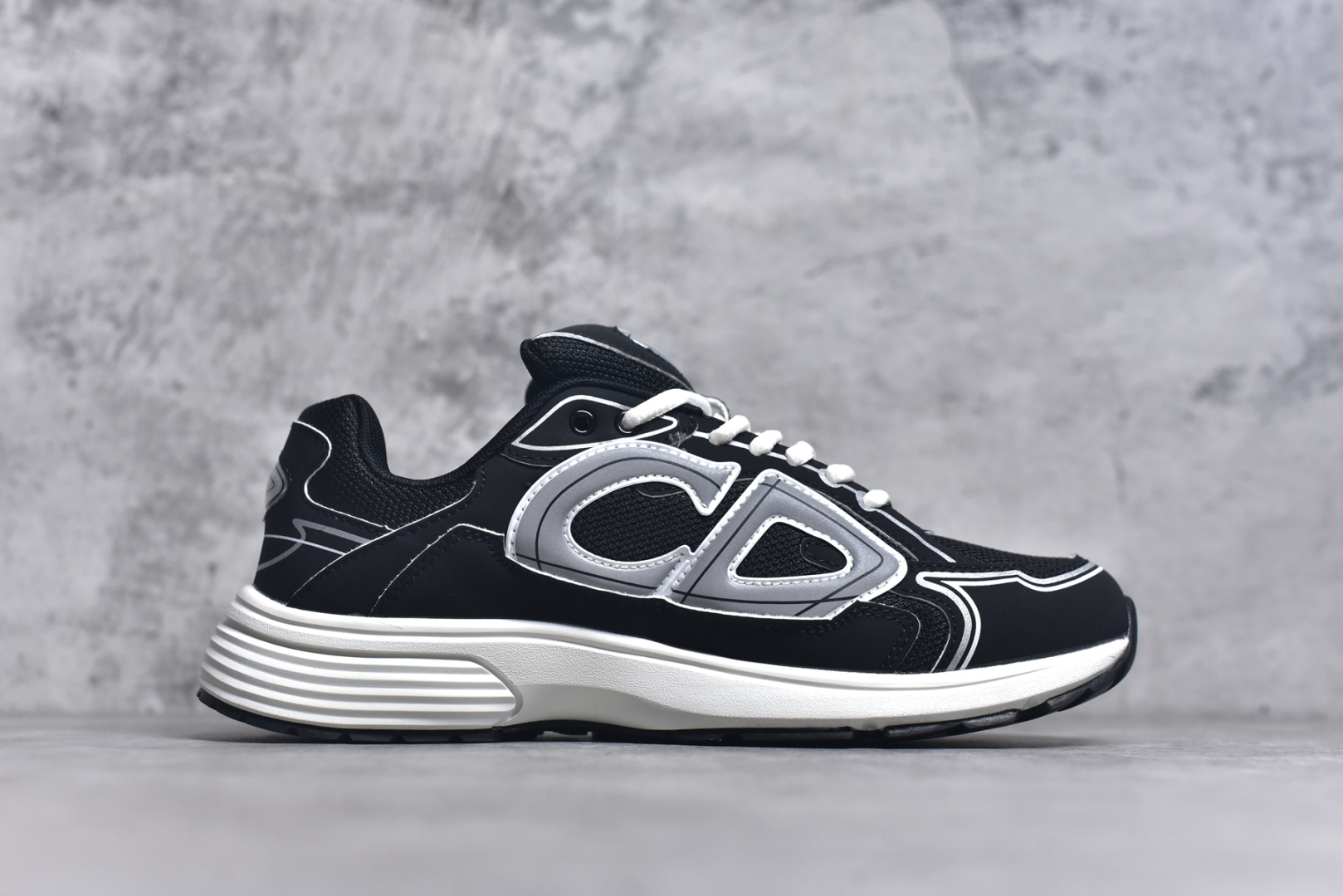 图片[3]-#法国高奢时装品牌·迪奥/Dior B30 Low-Top Sneaker B30系列低帮经典老爹风系带复古休闲运动慢跑鞋“皮革浅灰白” DIO-R B30 黑咖色 3SN279ZMB-H969 尺码：36-45-选品中心