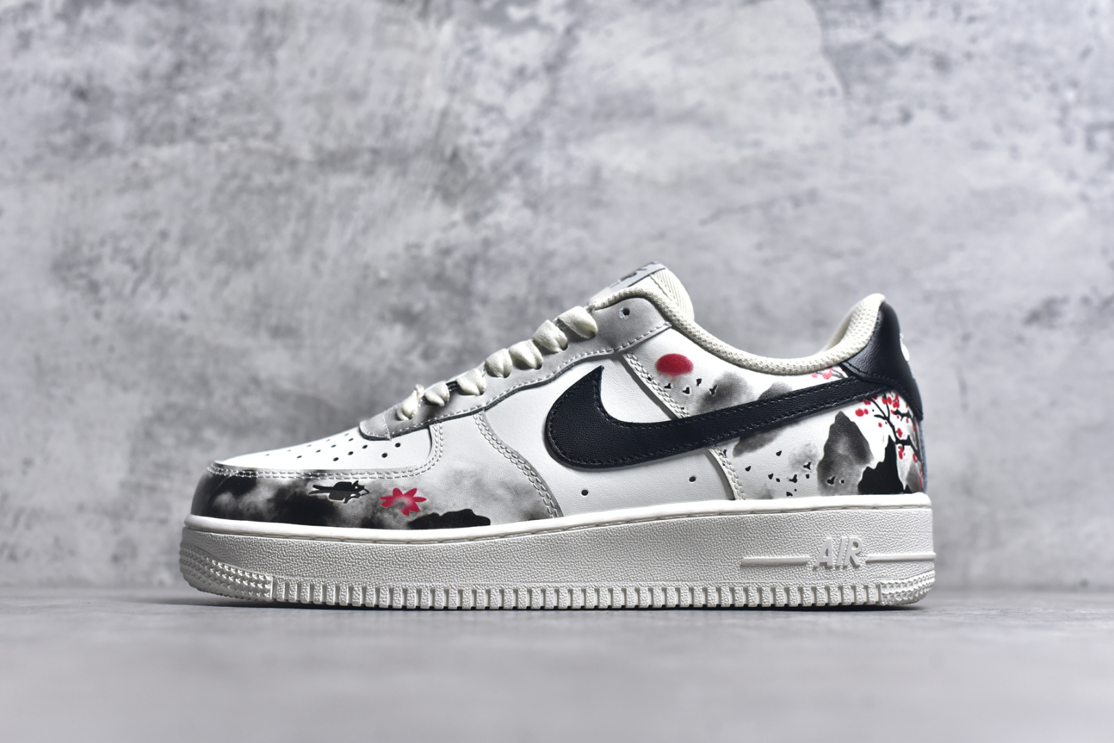#Nk Air Force 1\’07 Low 国潮 水墨画配色 空军一号低帮休闲板鞋 BL1522-088 #定制皮料 原厂3D打印 3M反光 定制鞋盒 原楦原纸板 纯正空军版型 内置全掌气垫 尺码：36 36.5 37.5 38 38.5 39 40 40.5 41 42 42.5 43 44 44.5 45 9.D4-选品中心