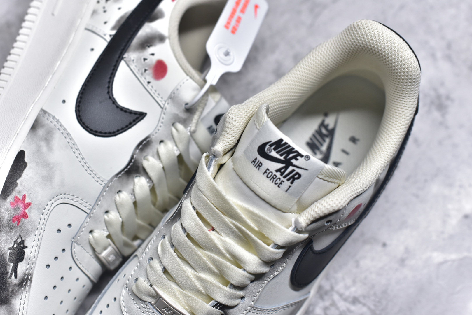 图片[9]-#Nk Air Force 1\’07 Low 国潮 水墨画配色 空军一号低帮休闲板鞋 BL1522-088 #定制皮料 原厂3D打印 3M反光 定制鞋盒 原楦原纸板 纯正空军版型 内置全掌气垫 尺码：36 36.5 37.5 38 38.5 39 40 40.5 41 42 42.5 43 44 44.5 45 9.D4-选品中心