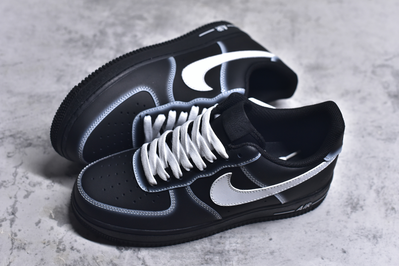 图片[7]-#Nike Air Force 1\’07 Low 暗夜幽灵 空军一号低帮休闲板鞋 DD8959-001 #定制皮料 定制鞋盒 配件齐全 原楦原纸板 纯正空军版型 内置全掌气垫 尺码：36 36.5 37.5 38 38.5 39 40 40.5 41 42 42.5 43 44 44.5 45 9.D4-选品中心