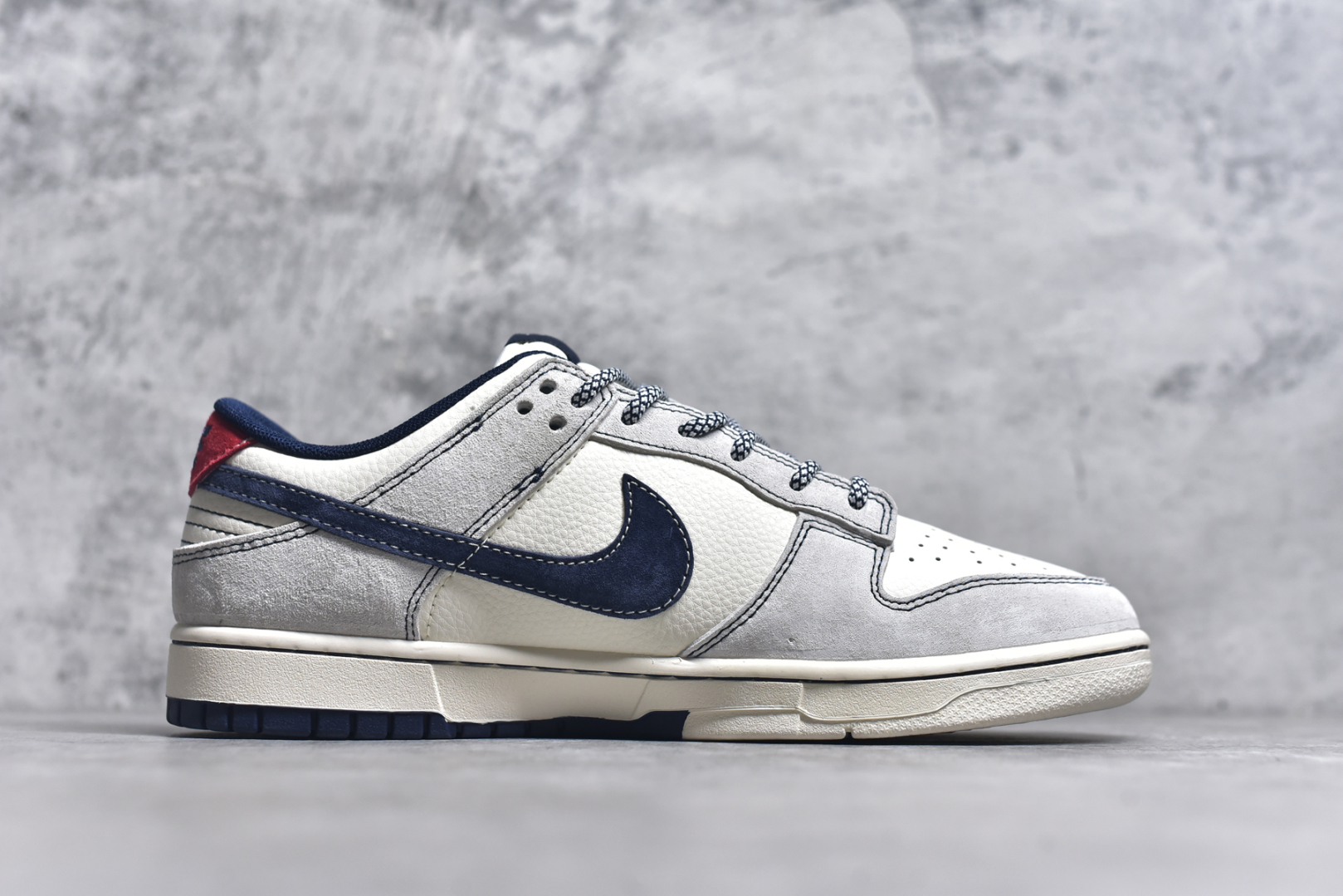 图片[3]-#Nike SB Dunk Low 斯图西系列 贴布藏蓝勾 周年高端定制 低帮休闲板鞋 YX5066-297 #定制鞋盒 大厂纯原品质出货 超高清洁度 皮料切割干净无任何毛边 细节完美 尺码：36 36.5 37.5 38 36.5 39 40 40.5 41 42 42.5 43 44 44.5 45 9.E5-选品中心