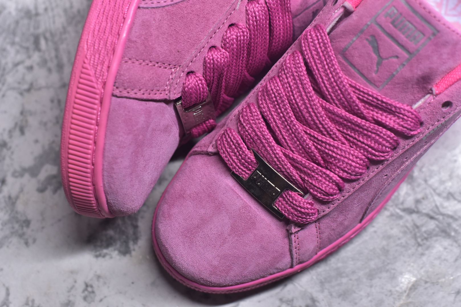 图片[8]-#PUMA Basket Suede 彪马皮面复古板鞋 原装渠道版本 诠释最高工艺 夏季新款官方原盒原标 代购充正专供头层皮海玻璃鞋垫搭配后跟PUMA logo烫金 让陈旧的款式重获新生 尺码：35.5 36 37 37.5 38 38.5 39 40 40.5 41 42 42.5 43 44 44.5 45-选品中心