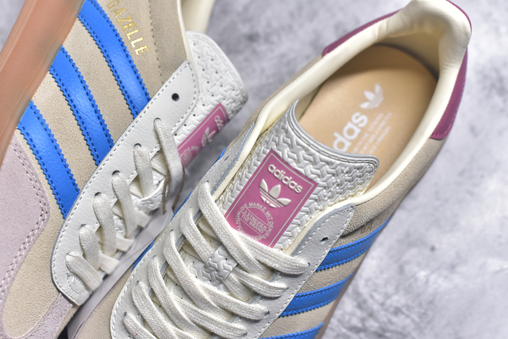 图片[9]-#AD Gazelle Indoor Trainers 羚羊内训系列低帮复古百搭休闲运动德训风板鞋 JQ0010 90年代经典的复刻版！自60年代以足球训练鞋面世以来,Gazelle就以其经典设计席卷全球。1991年版本的复刻,再造经典Gazelle。采用皮革打造,搭配浊色细节,让这款经典更加简约。尺码：35.5-45-选品中心