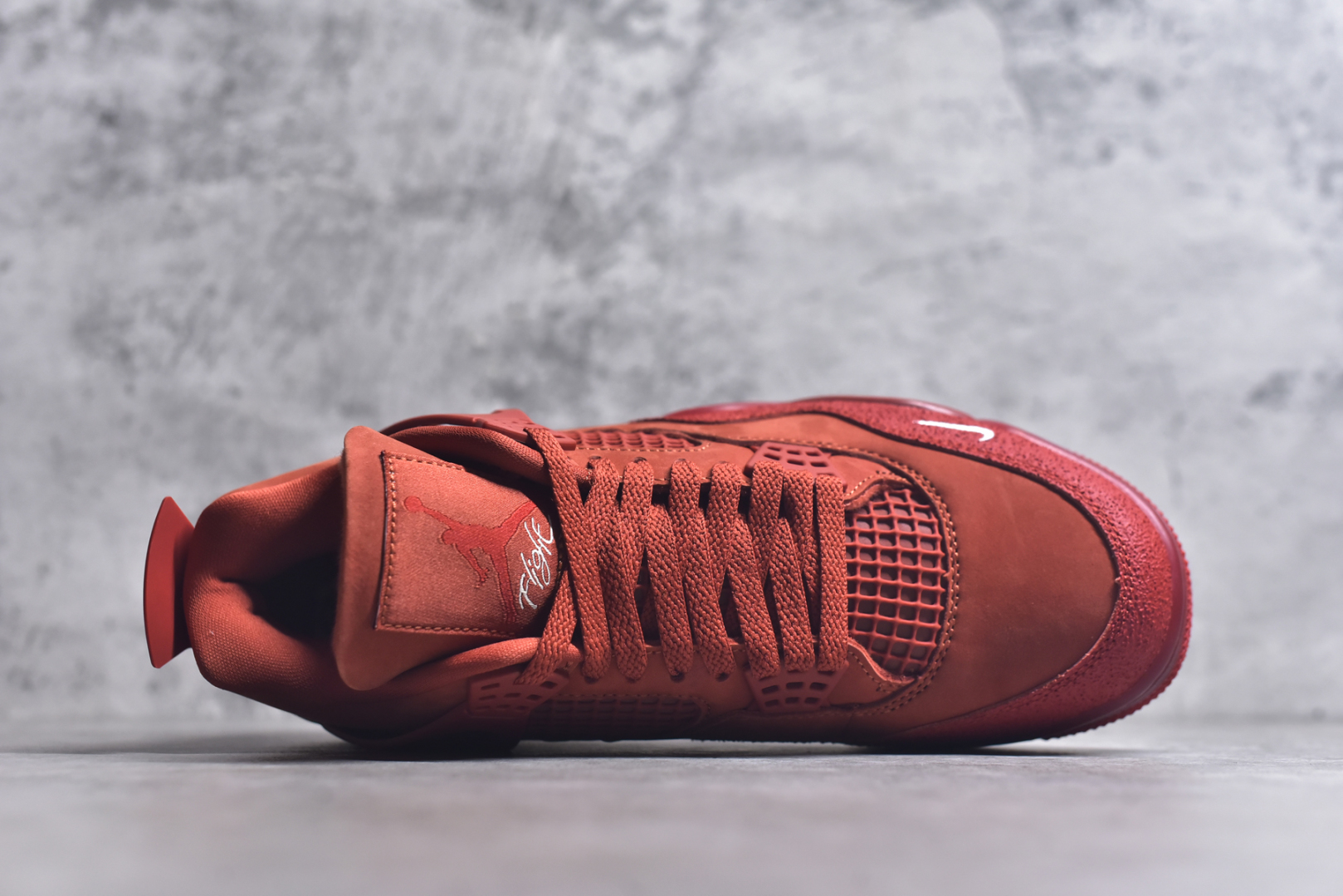 图片[4]-#Nigel Sylvester x Air Jordan AJ4 “Brick by Brick” 联名红砖 货号：HF4340-800 全新升级改良 原鞋原楦原纸板同源开发 完美呈现乔4的版型 内侧正确双色网格 还原细节 原厂皮料 正确气垫颜色 正确网格工艺 正确拉帮工艺 全鞋原装材料制作 原档案原模具打造 支持全方位与正品对比 尺码：40-48-选品中心