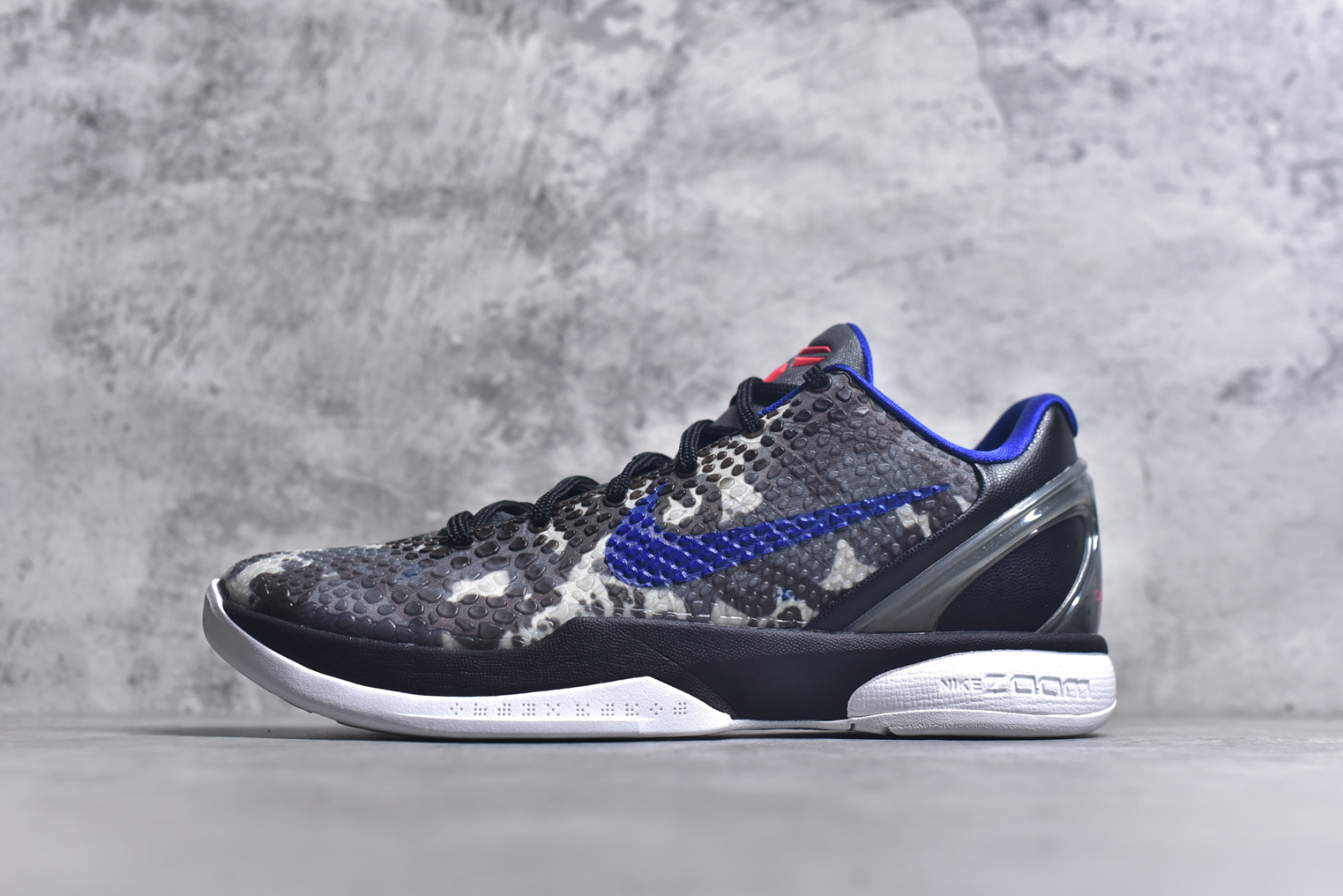 #NK Zoom Kobe 6 Protro 科比六代 黑蓝迷彩 429659-901 原楦纸板开发 鞋身流线型、后跟塑形 区分土肥圆 Zoom Turbo气垫 后掌EVA缓震 实战配置直接拉满 原档数据3D打印 鞋面蛇鳞一颗一粒匹配原版 全身鞋材卡料色独家定制 唯一正确喷漆SWOOSH NK专利Flyknit飞线科技 给予鞋身足够抗扭矩力 真实底模最大47.5 实战利器 专供海外市场 尺码：40 40.5 41 42 42.5 43 44 44.5 45 46 47.5 48.5 （脚宽、脚胖 建议买大半码）-选品中心