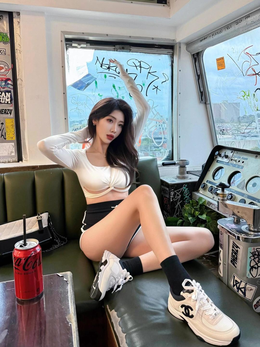 NO:757578,Upper foot picture reference, casual shoes/sports shoes, sneakers19860909上脚图 参考,休闲鞋/运动鞋,sneakers,Women's Shoes