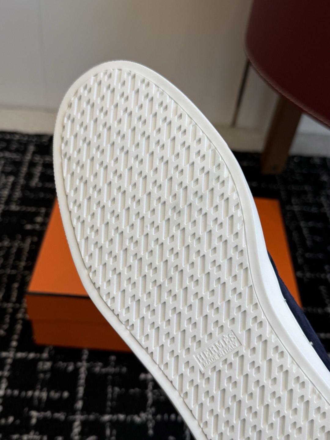 代购级Hermes 爱马仕 H家 Game kelly扣厚底乐福鞋小牛皮乐福鞋风格免系带休闲运动鞋，搭配