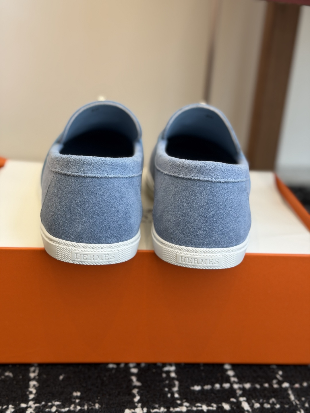 代购级Hermes 爱马仕 H家 Game kelly扣厚底乐福鞋小牛皮乐福鞋风格免系带休闲运动鞋，搭配