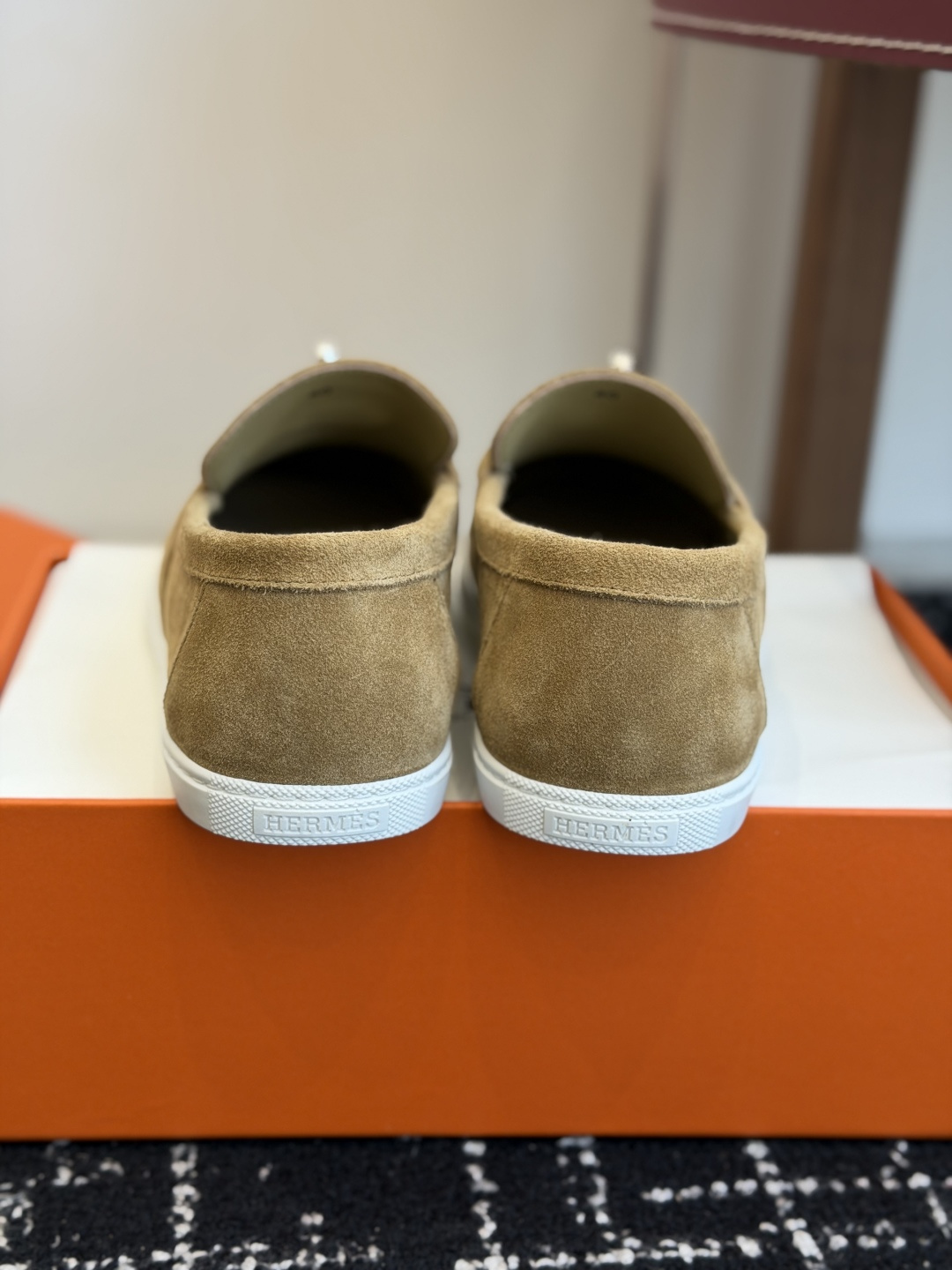 代购级Hermes 爱马仕 H家 Game kelly扣厚底乐福鞋小牛皮乐福鞋风格免系带休闲运动鞋，搭配