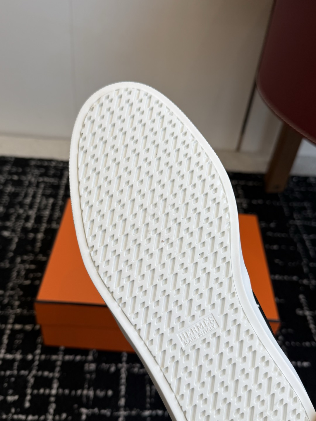 代购级Hermes 爱马仕 H家 Game kelly扣厚底乐福鞋小牛皮乐福鞋风格免系带休闲运动鞋，搭配