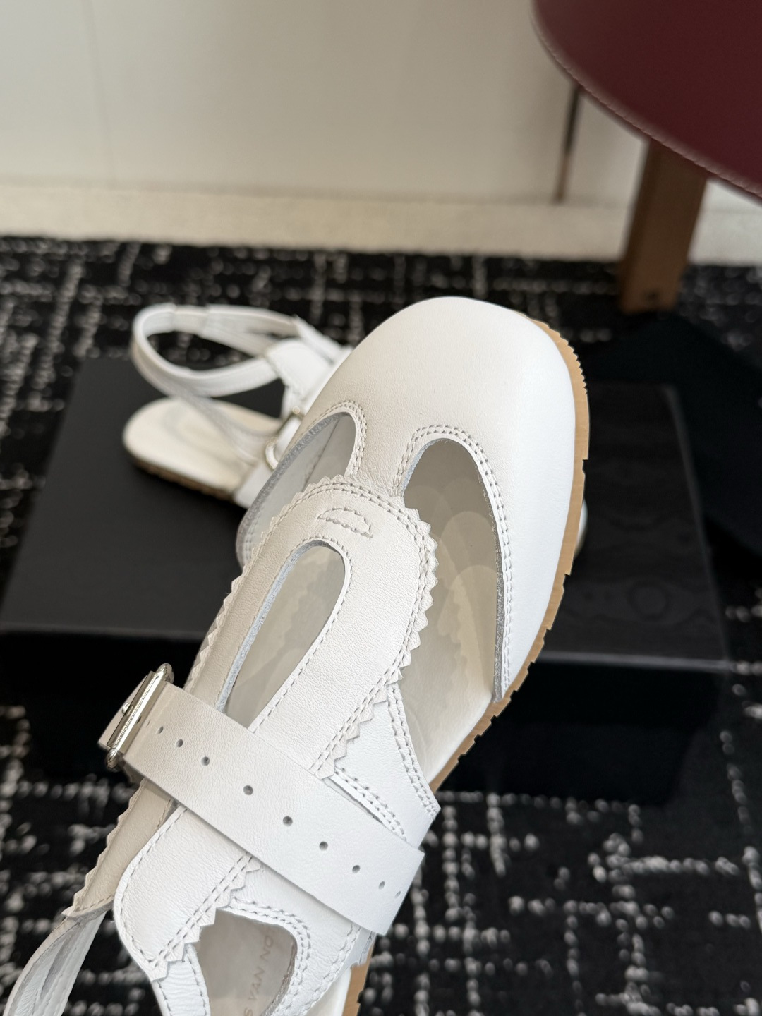 代购级Dries Van Noten·DVN 26ss 新款 情侣款 复古后空皮鞋dvn的后空鞋也太美了