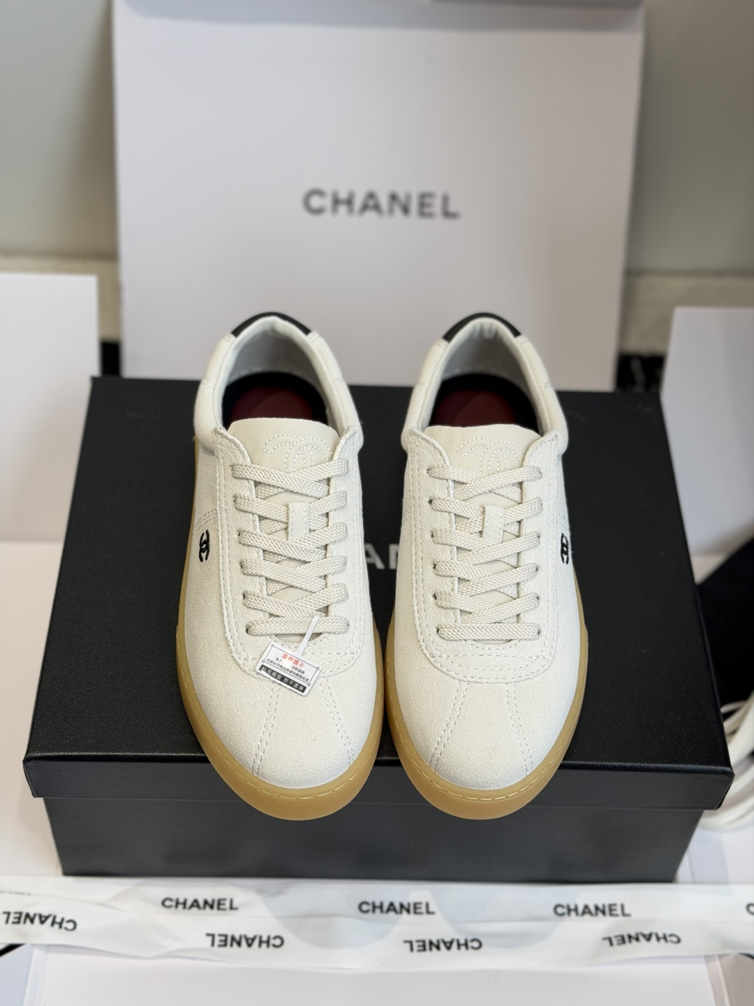 东莞代购级CHANEL  26ss 春夏度假系列运动鞋 老钱风休闲鞋原版购入开发 做货  经典设计 鞋面