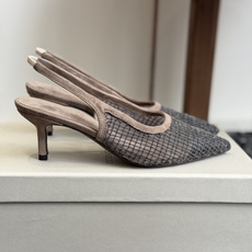 代购级Brunello Cucinelli 26ss女士镶珠装饰休闲穆勒拖鞋凉鞋 BC新款新品女士条纹麂 代购级Brunello Cucinelli 26ss女士镶珠装饰休闲穆勒拖鞋凉鞋 BC新款新品女士条纹麂