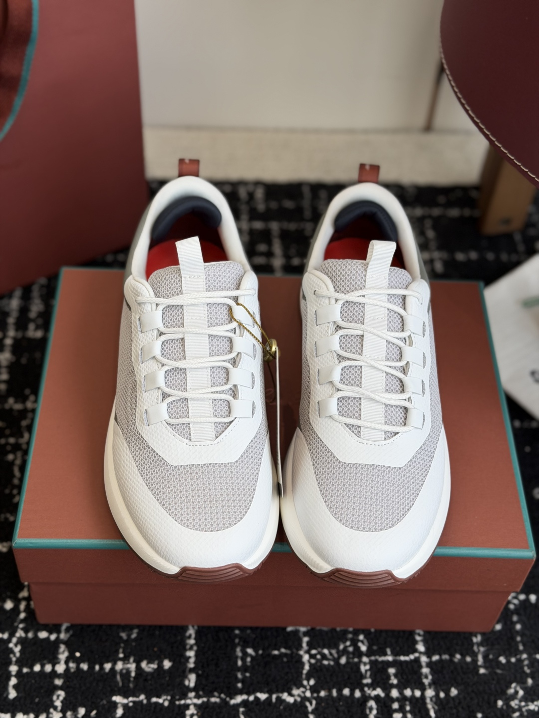 代购级LP 家新品   Loro Piana 诺悠 翩雅   Cairn Walk 情侣款运动鞋老爹鞋 
