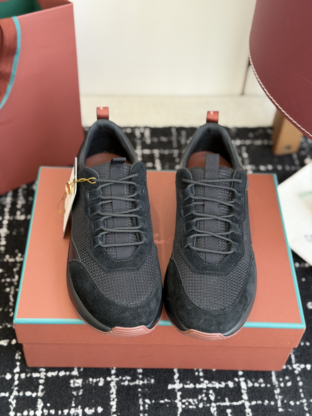 代购级LP 家新品   Loro Piana 诺悠 翩雅   Cairn Walk 情侣款运动鞋老爹鞋 