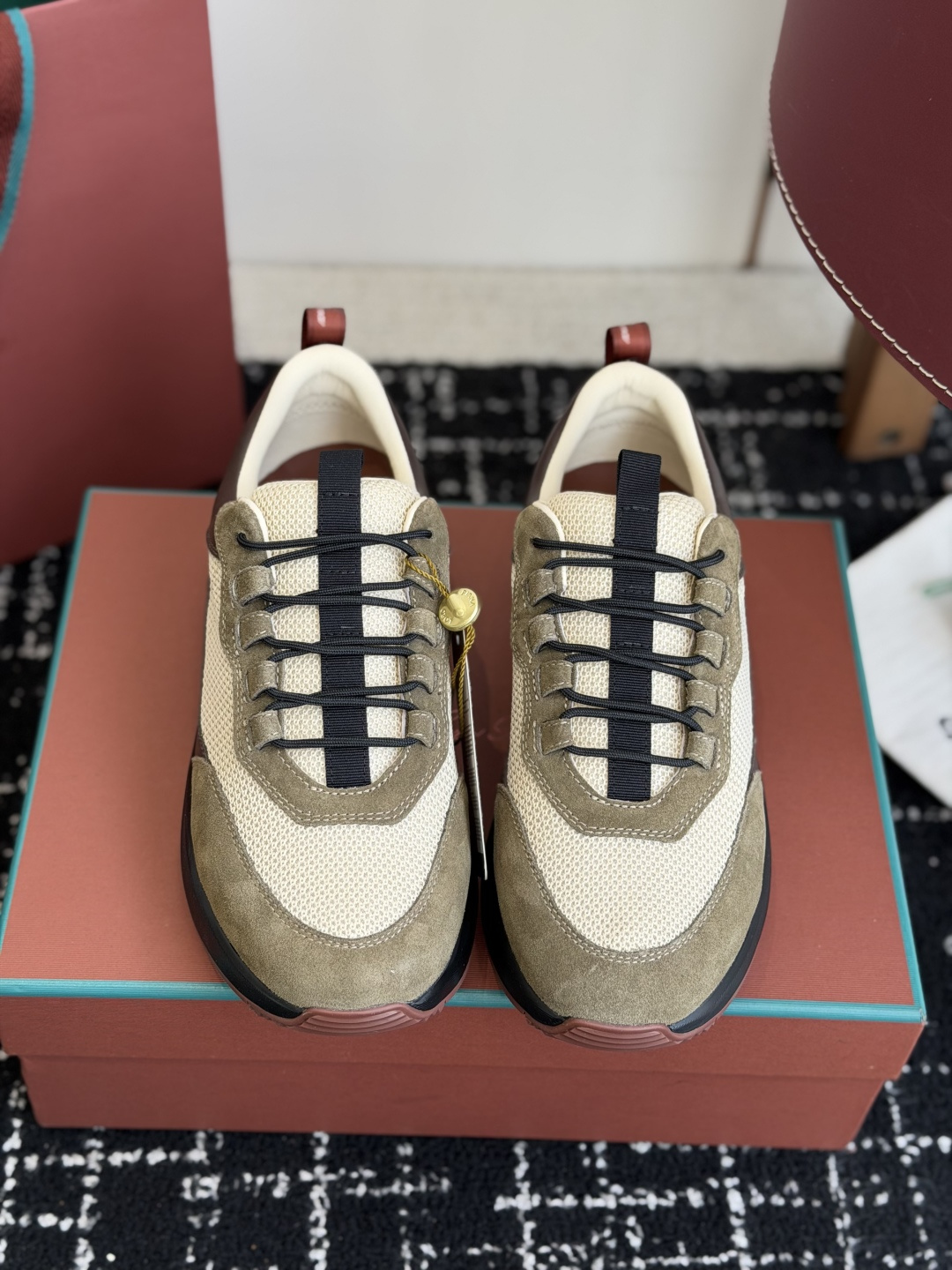 代购级LP 家新品   Loro Piana 诺悠 翩雅   Cairn Walk 情侣款运动鞋老爹鞋 