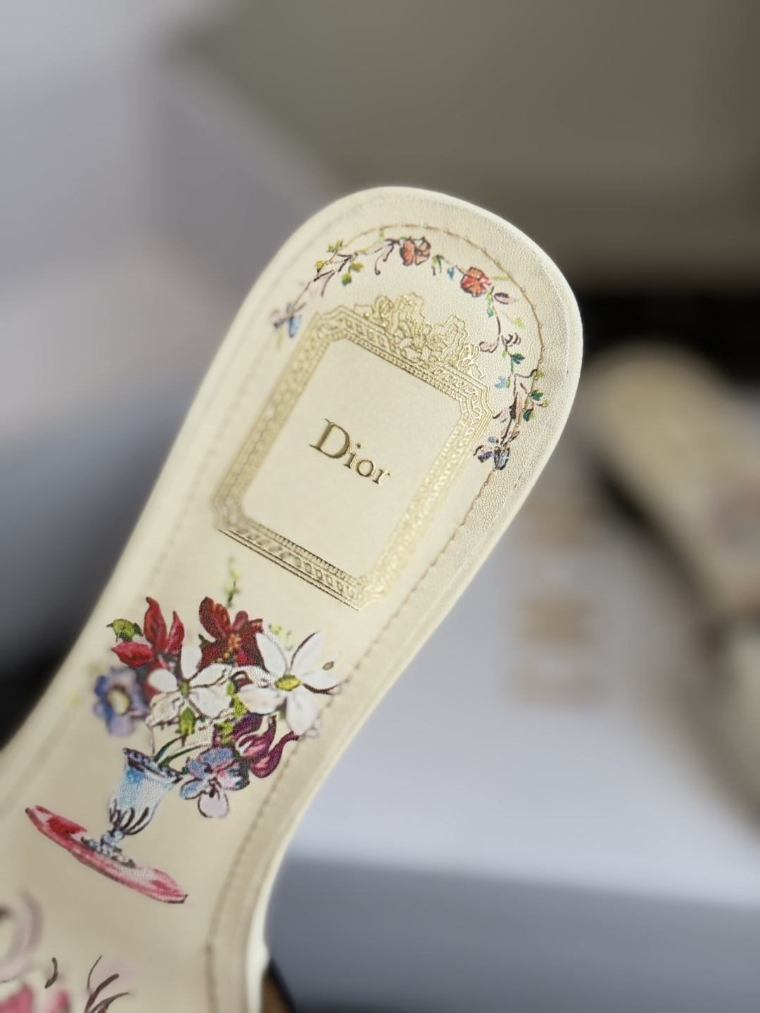 代购级粗跟迪奥 Dior 2026春夏新款一字拖拼色女鞋 CD字母logo立体刺绣 方头粗跟果冻色露趾拖